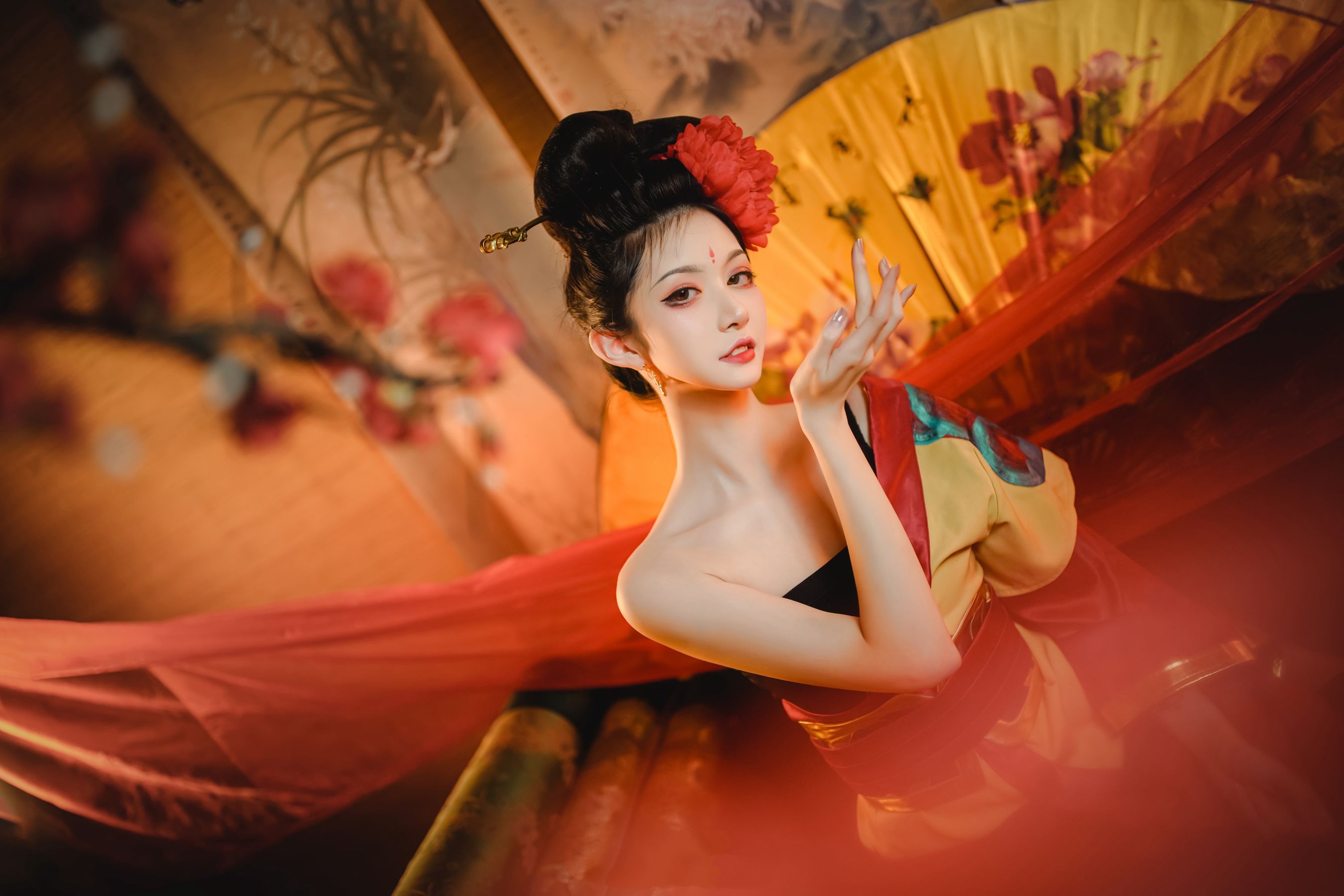 COS萌妹沧霁桔梗 – 一千零一个江湖 [15P] - 秀人网免费无水印在线套图写真