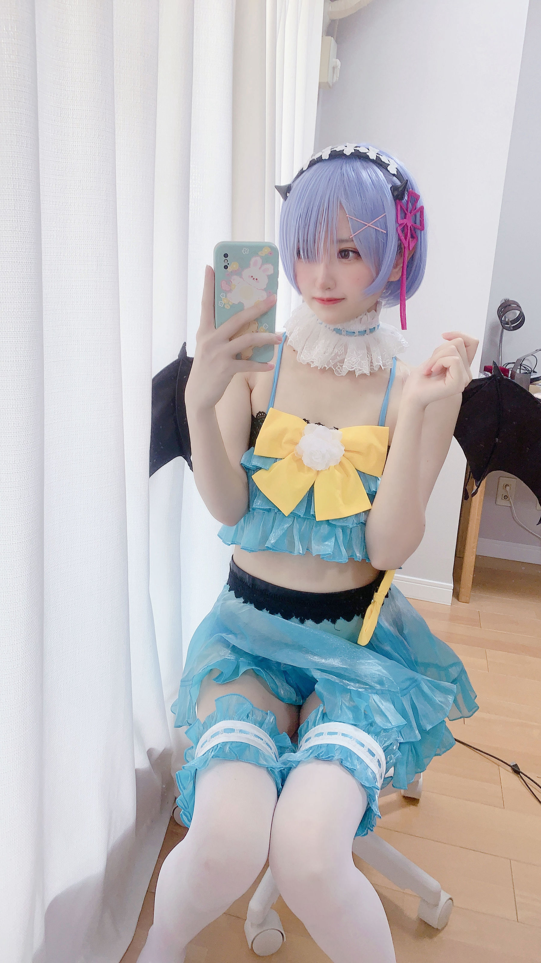 千阳(ちよ) – 雷姆小恶魔cos [11P] - 秀人网免费无水印在线套图写真