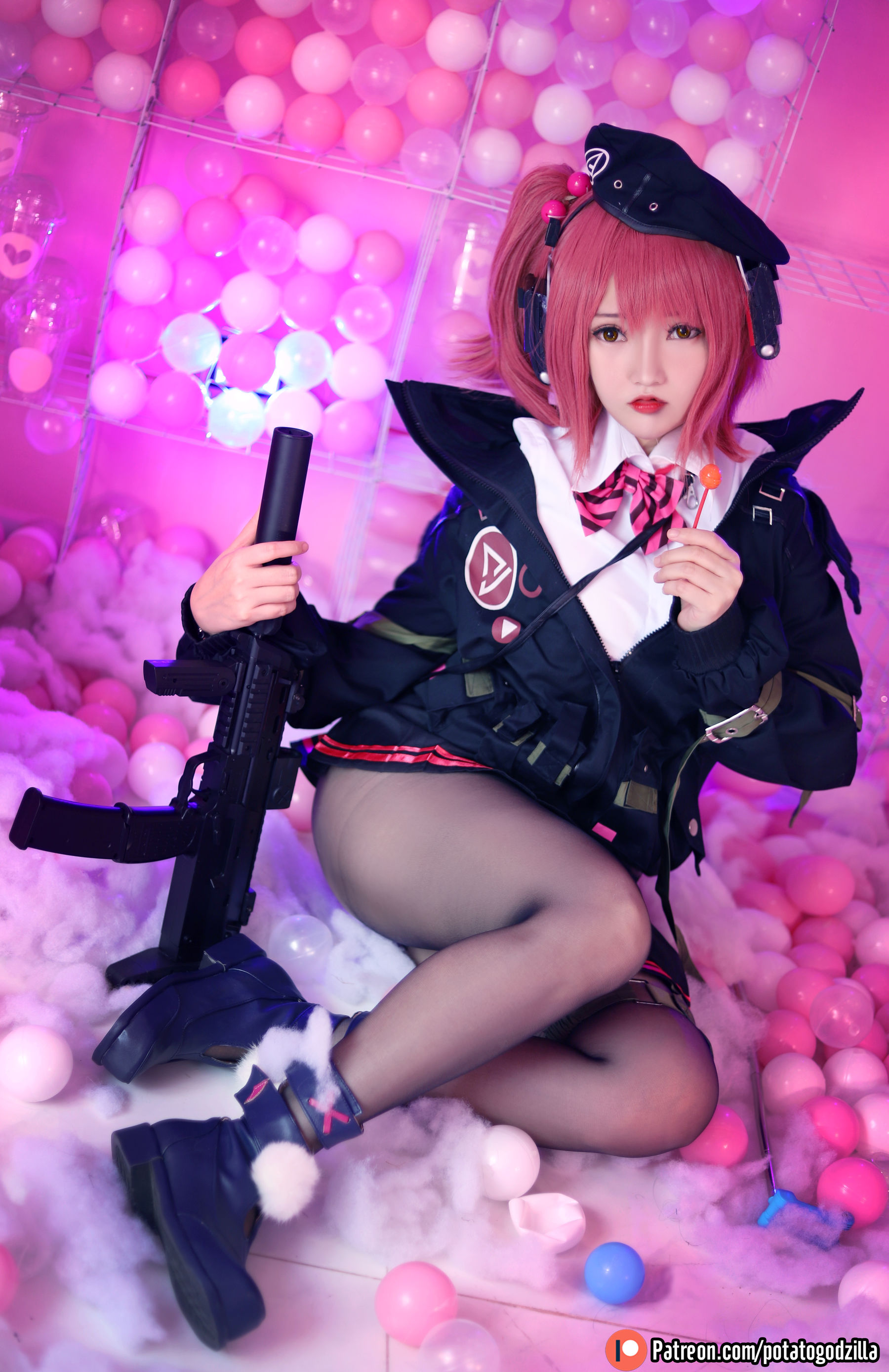 Coser小姐姐Potato Godzilla – MP7 (Girls Frontline) [40P] - 秀人网免费无水印在线套图写真
