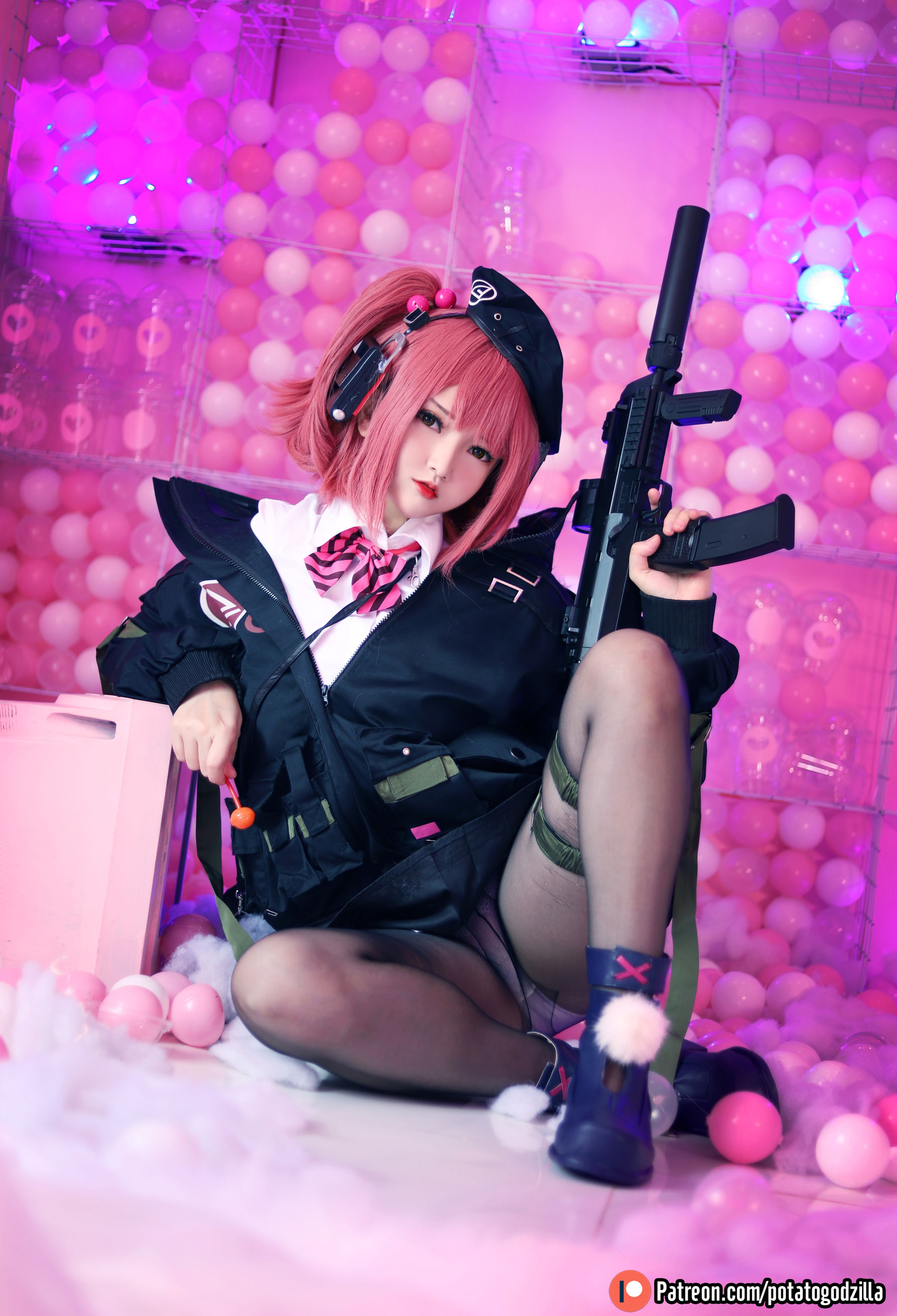 Coser小姐姐Potato Godzilla – MP7 (Girls Frontline) [40P] - 秀人网免费无水印在线套图写真