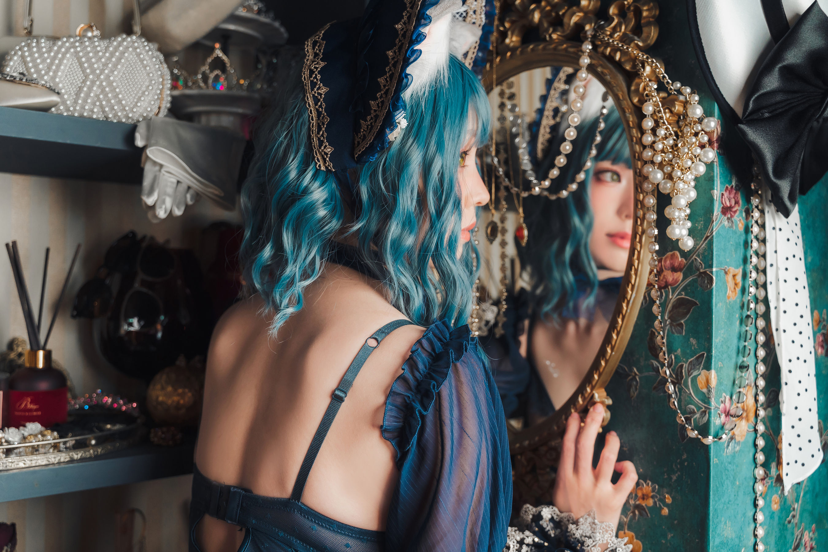 Ely_eee(ElyEE子) – Scottish Fold Cat Doll 摺耳貓少女人形 [60P] - 秀人网免费无水印在线套图写真