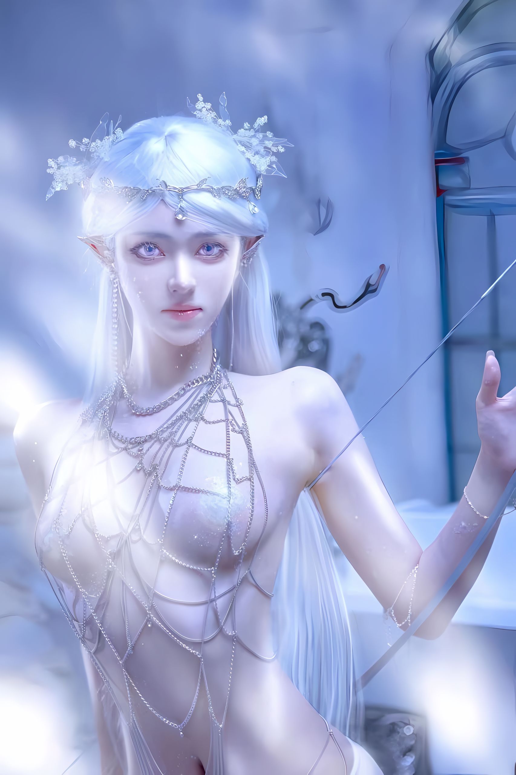 动漫博主南桃Momoko – 精灵屑 [13P] - 秀人网免费无水印在线套图写真