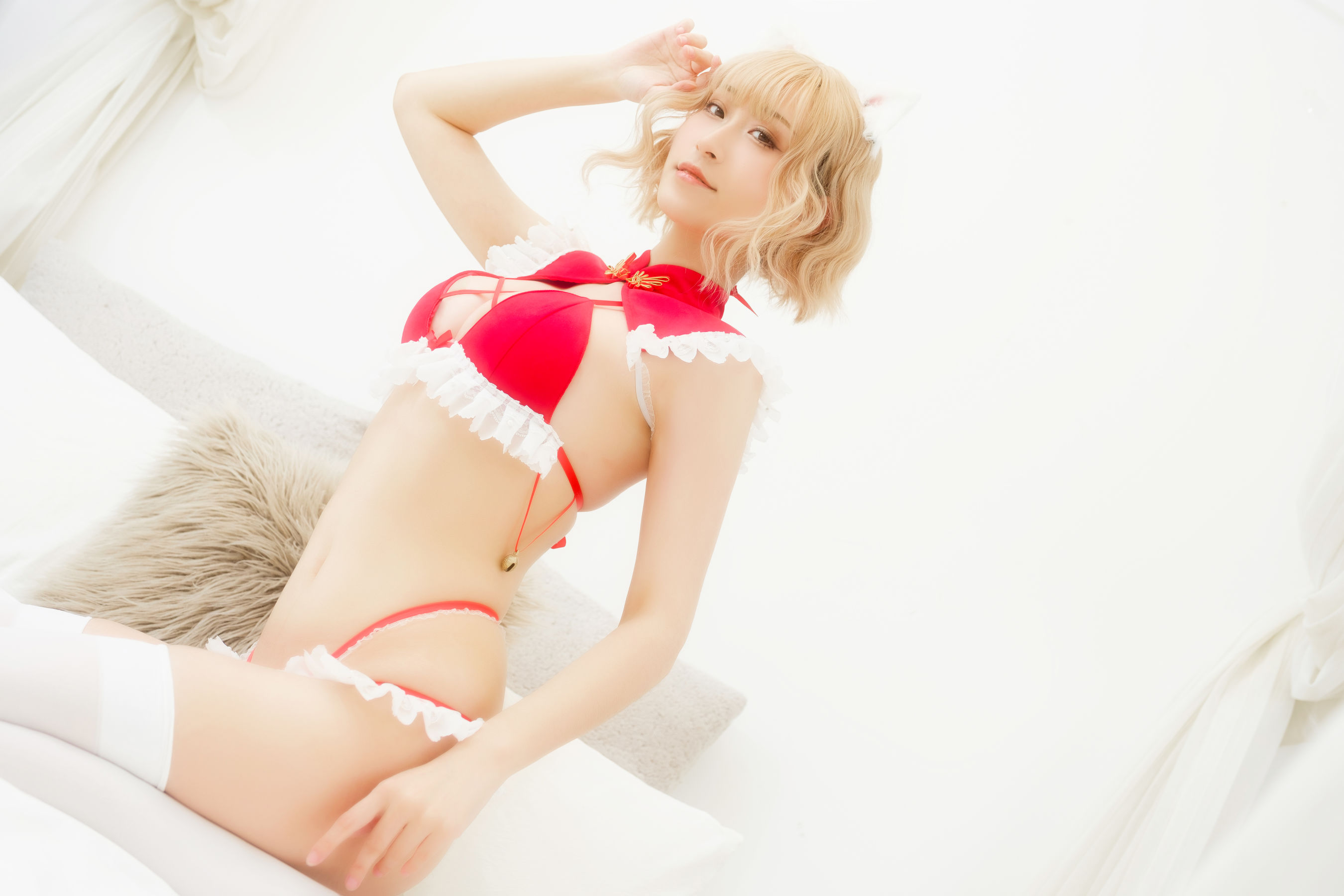 北哥完全OK – 红猫猫 [22P] - 秀人网免费无水印在线套图写真