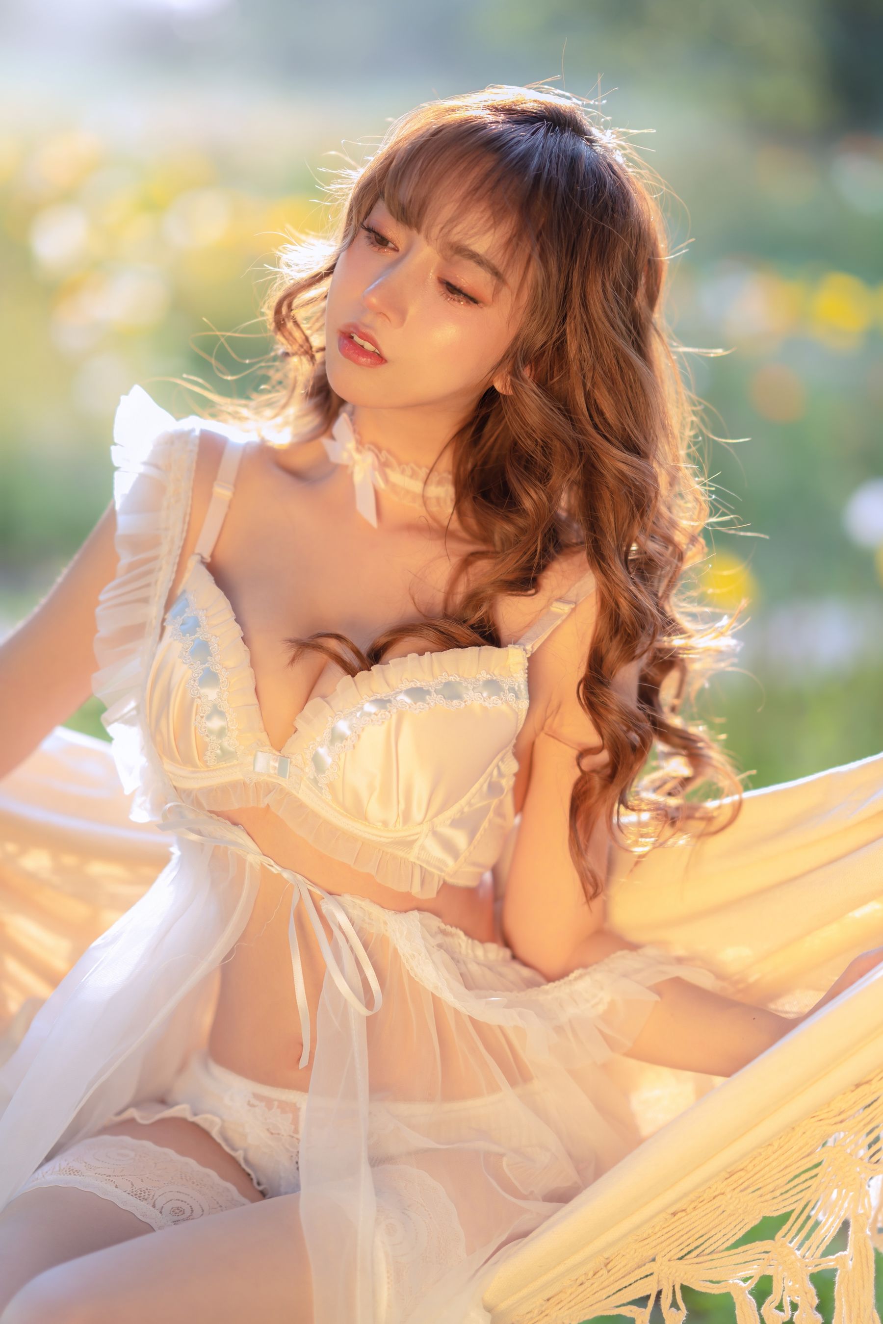 斗鱼米线线sama – 夏日限定 吊床 [52P] - 秀人网免费无水印在线套图写真