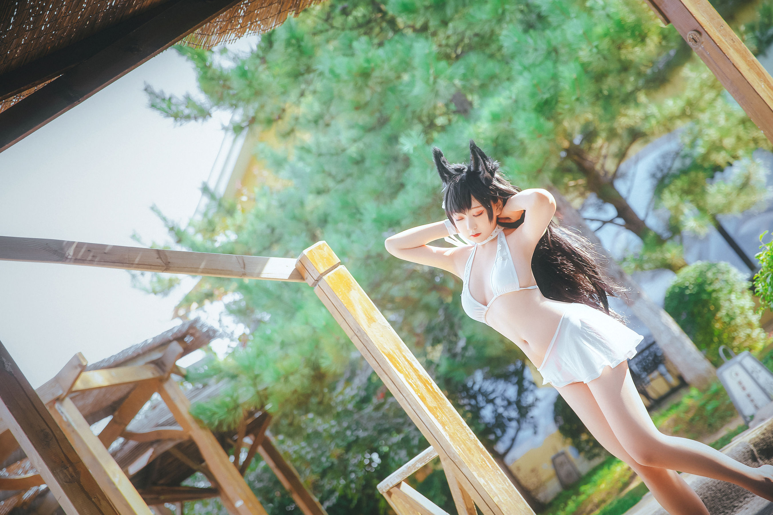 动漫博主恩田直幸 – 犬泳衣 [15P] - 秀人网免费无水印在线套图写真