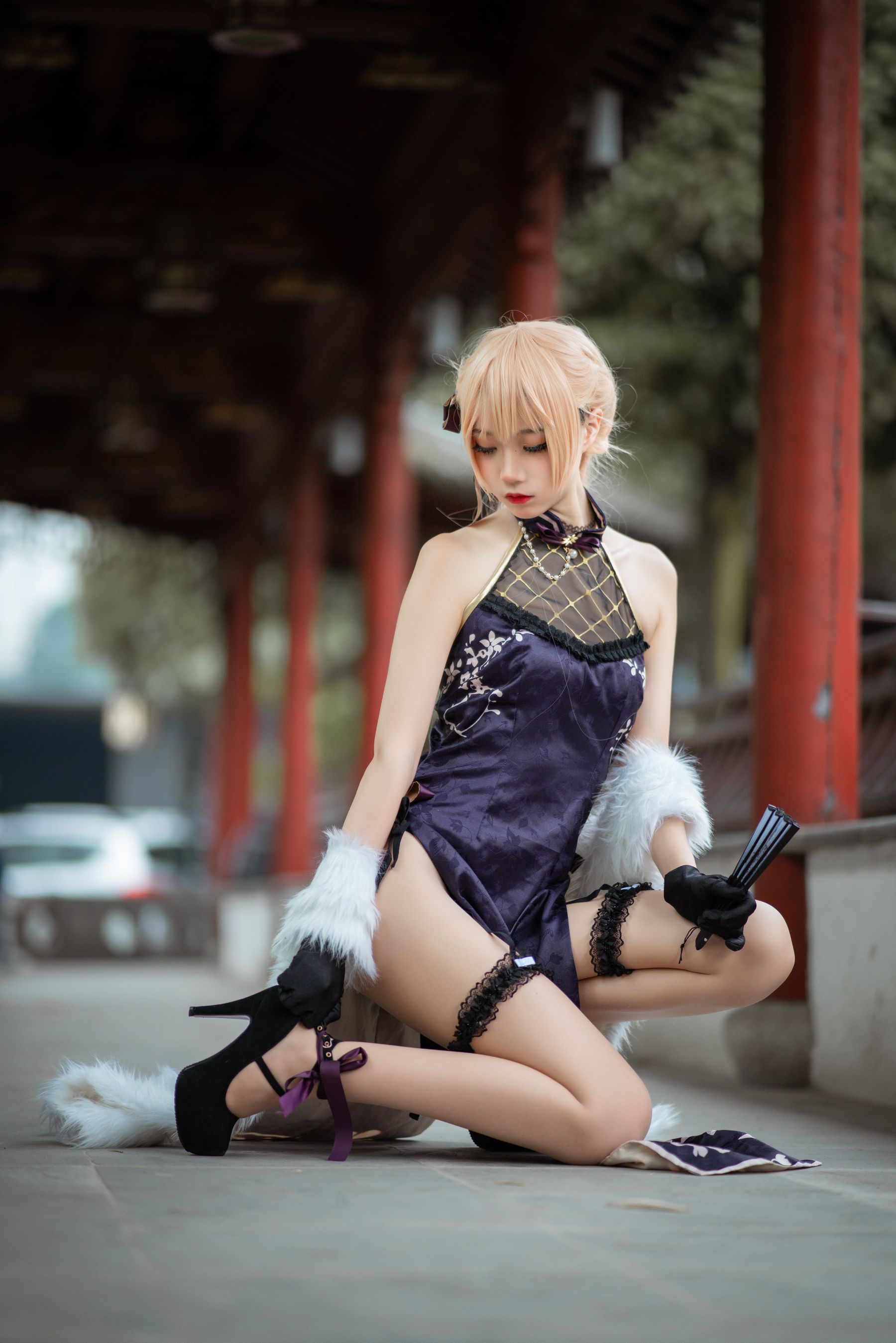 清纯少女五更百鬼 – OTS-14旗袍 [38P] - 秀人网免费无水印在线套图写真