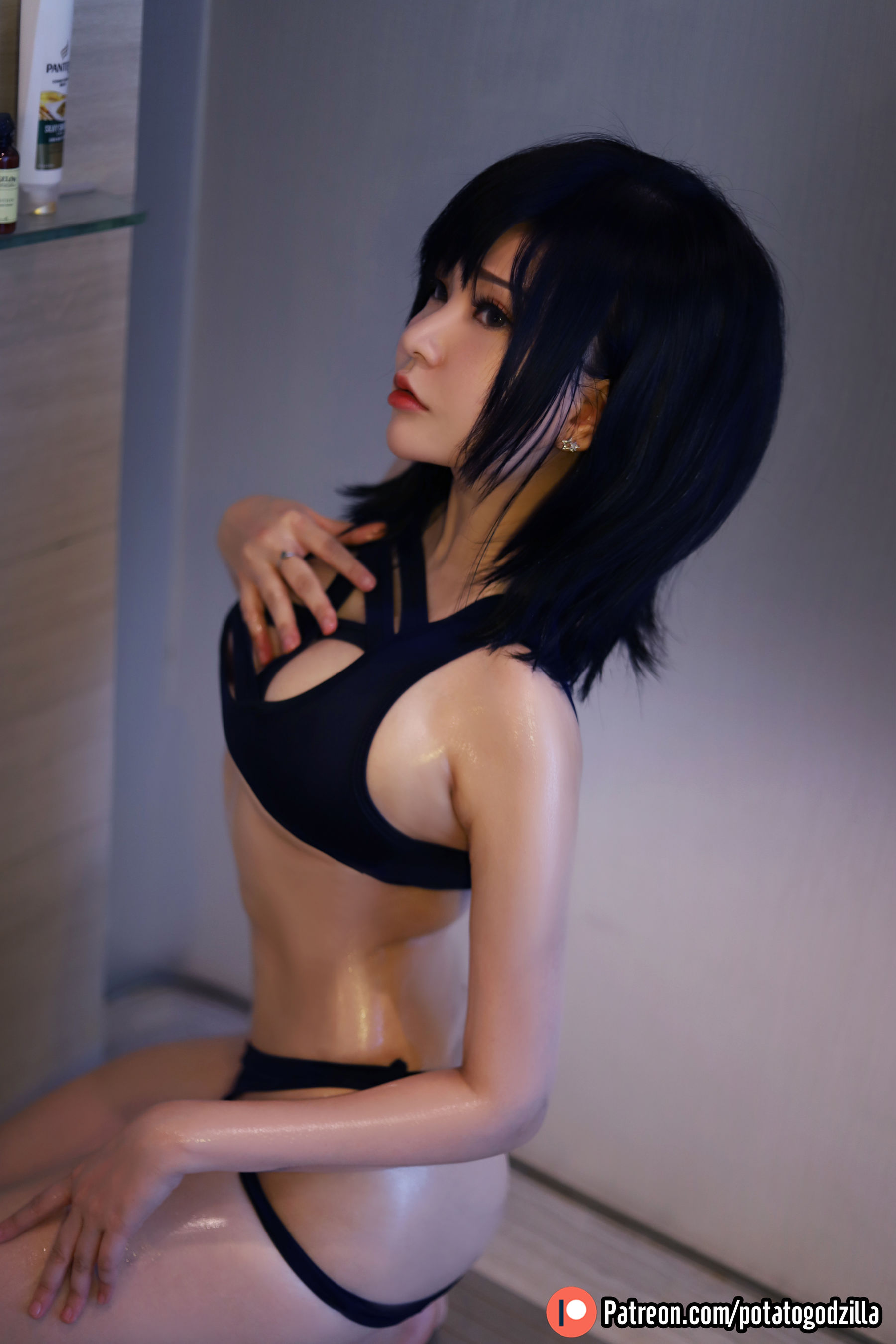 Coser小姐姐Potato Godzilla – Shower Time [20P] - 秀人网免费无水印在线套图写真