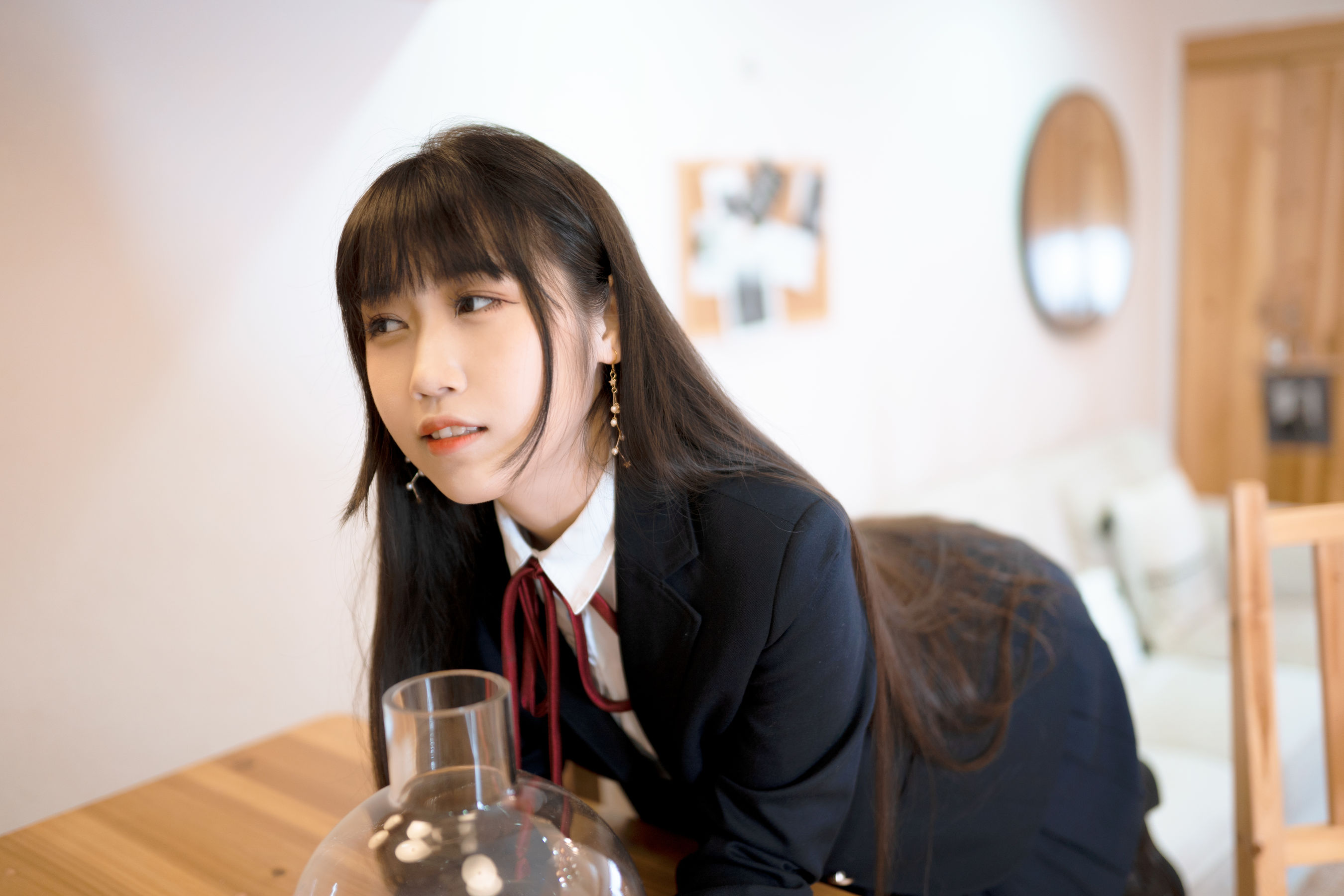 微博人气Coser不呆猫 – 校服JK [64P] - 秀人网免费无水印在线套图写真