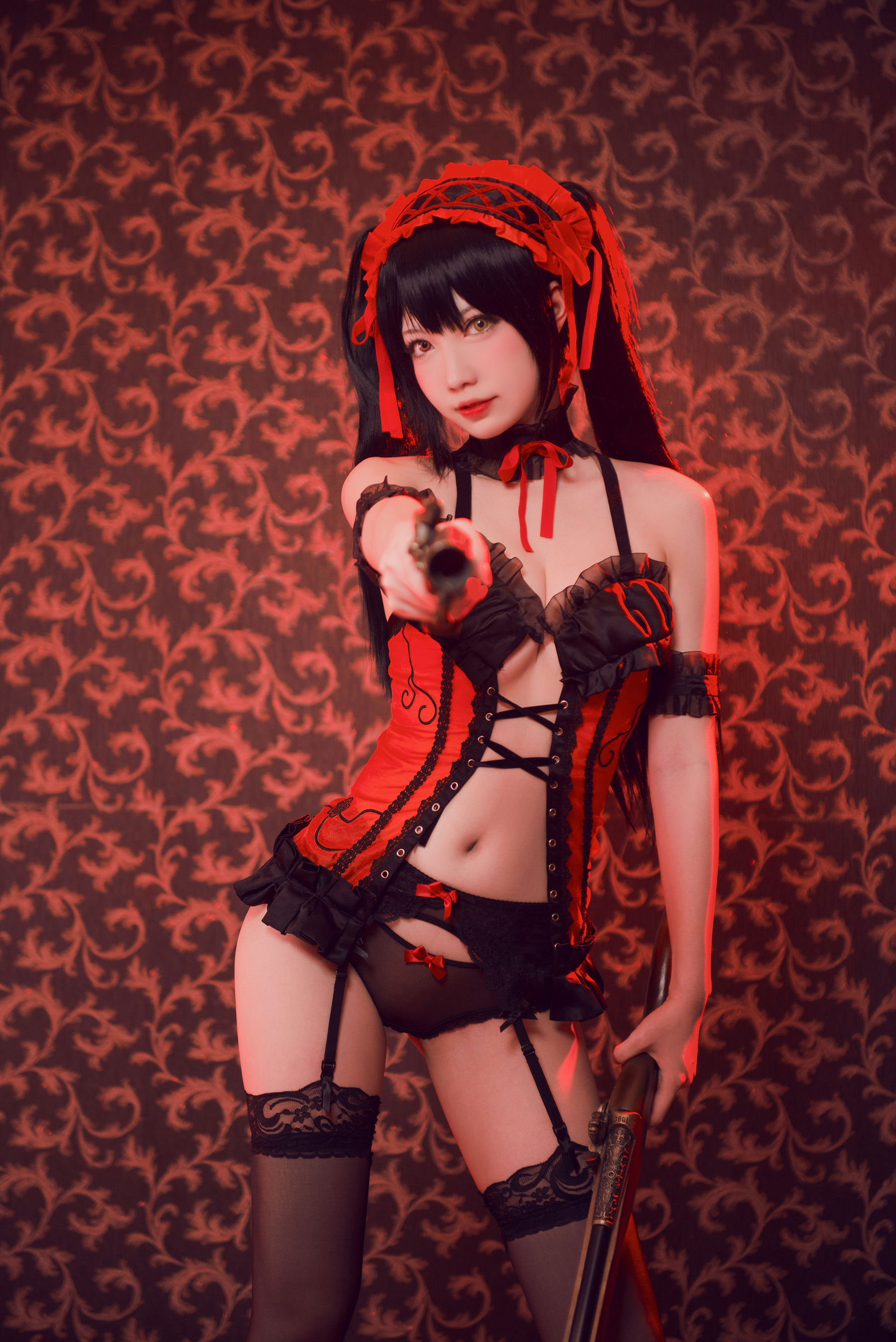 大胸萌妹妖少you1 – 时崎狂三 [9P] - 秀人网免费无水印在线套图写真