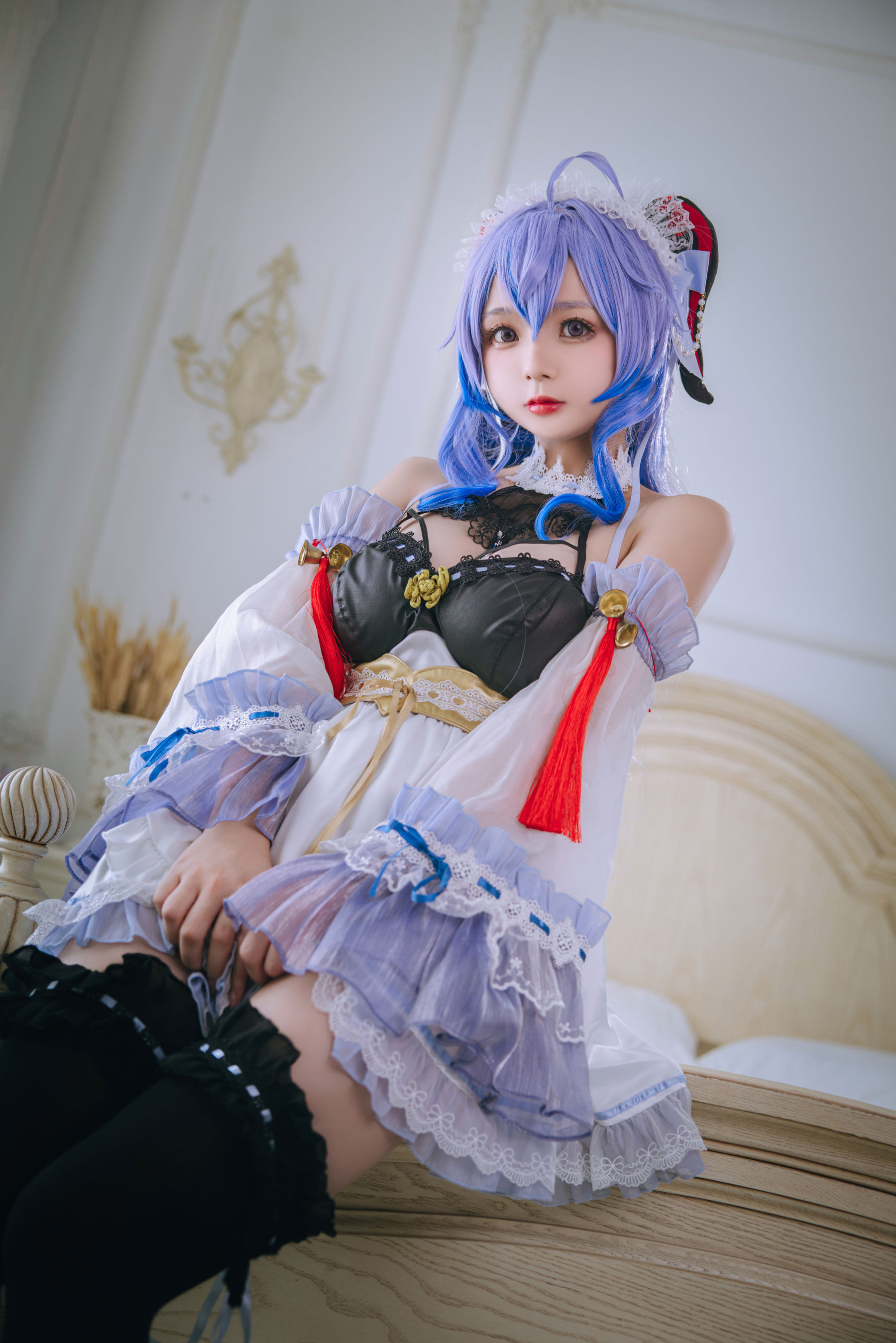 Cosplay日奈娇 – 甘雨女仆 [23P] - 秀人网免费无水印在线套图写真