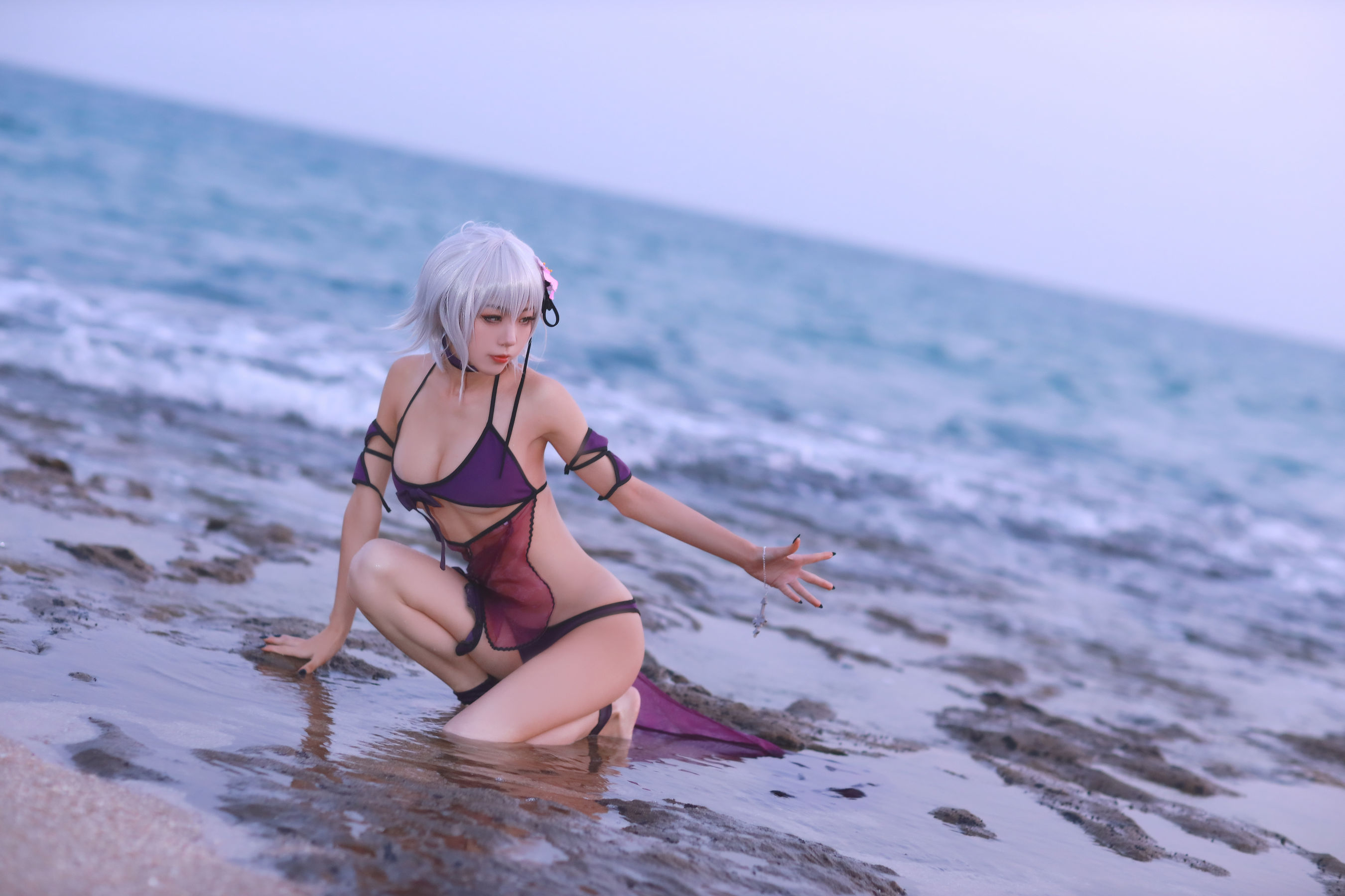 动漫博主水淼aqua – 贞德泳装 [41P] - 秀人网免费无水印在线套图写真