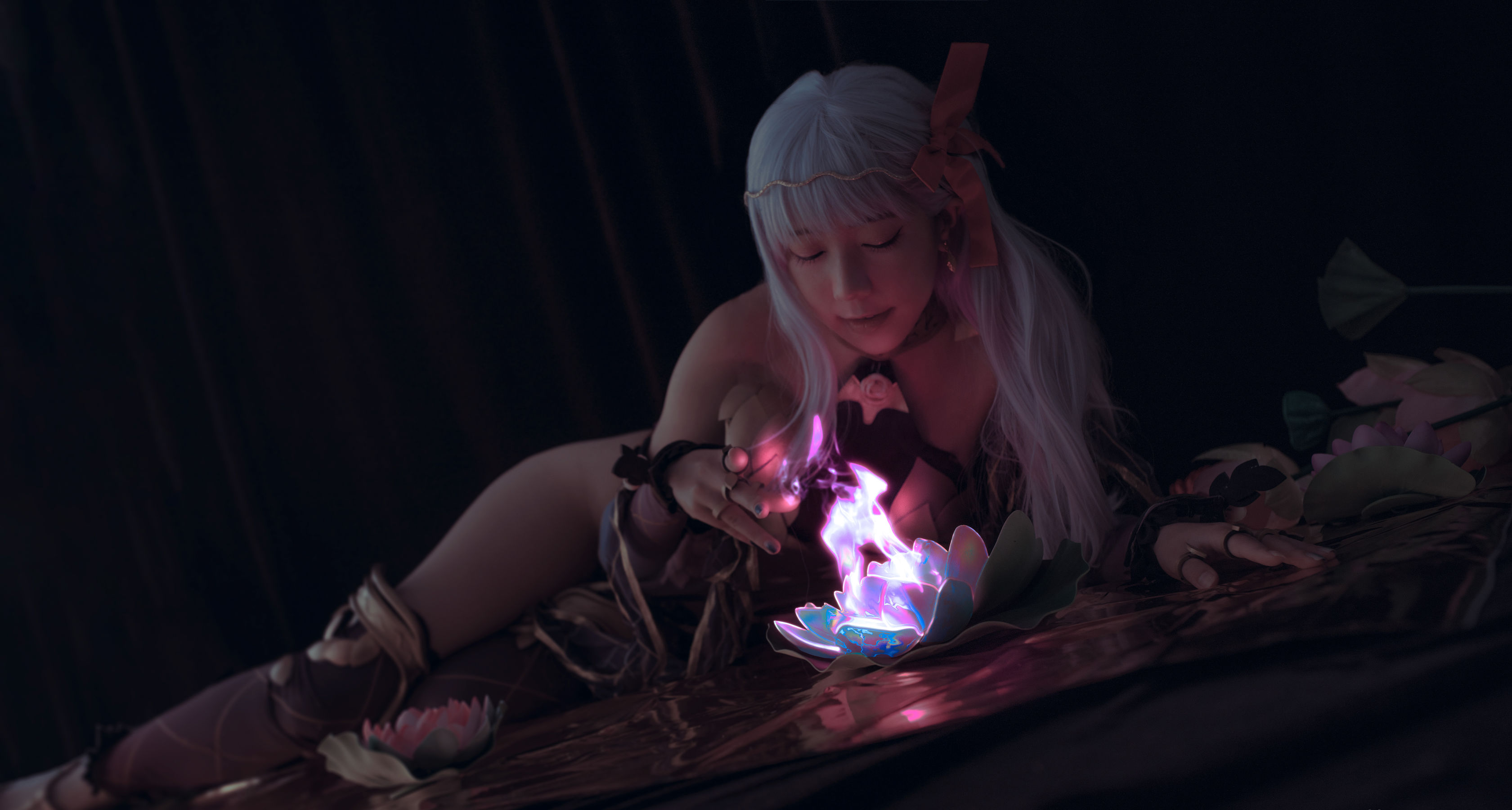 微博萌妹蓝小沂KiKi – 愛もてかれるは恋無きなり [13P] - 秀人网免费无水印在线套图写真