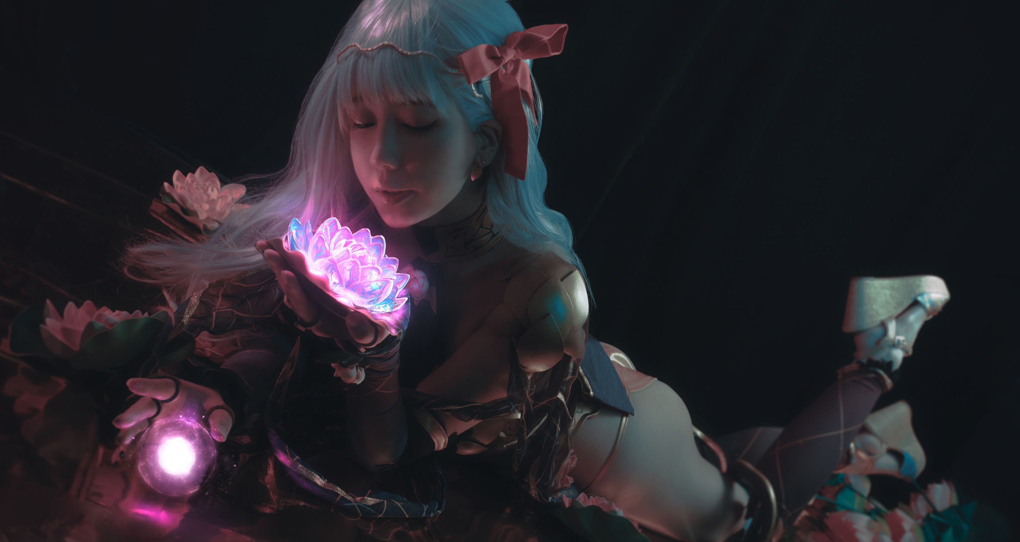 微博萌妹蓝小沂KiKi – 愛もてかれるは恋無きなり [13P] - 秀人网免费无水印在线套图写真