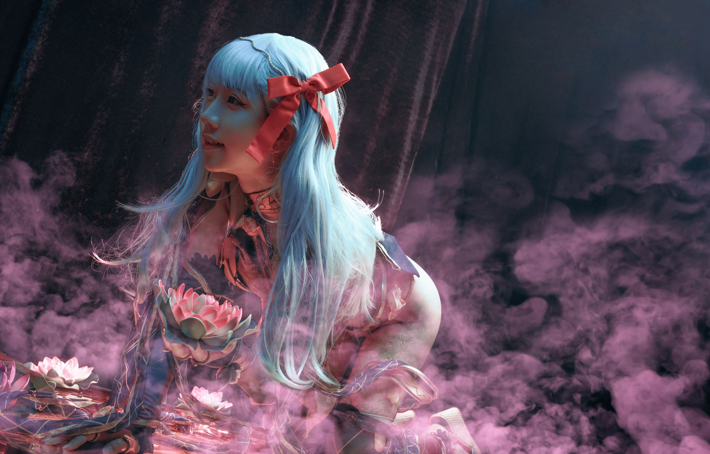 微博萌妹蓝小沂KiKi – 愛もてかれるは恋無きなり [13P] - 秀人网免费无水印在线套图写真