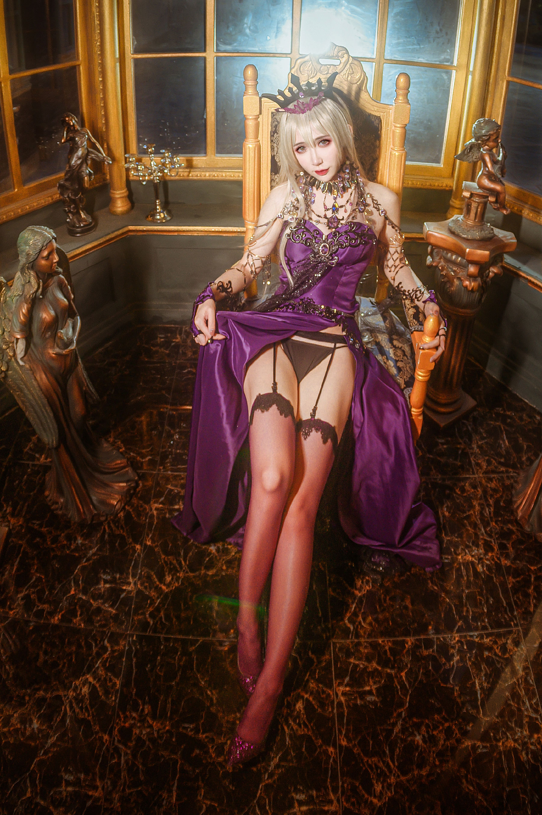 动漫博主阮邑_Fairy – 黑枪呆礼服 [20P] - 秀人网免费无水印在线套图写真