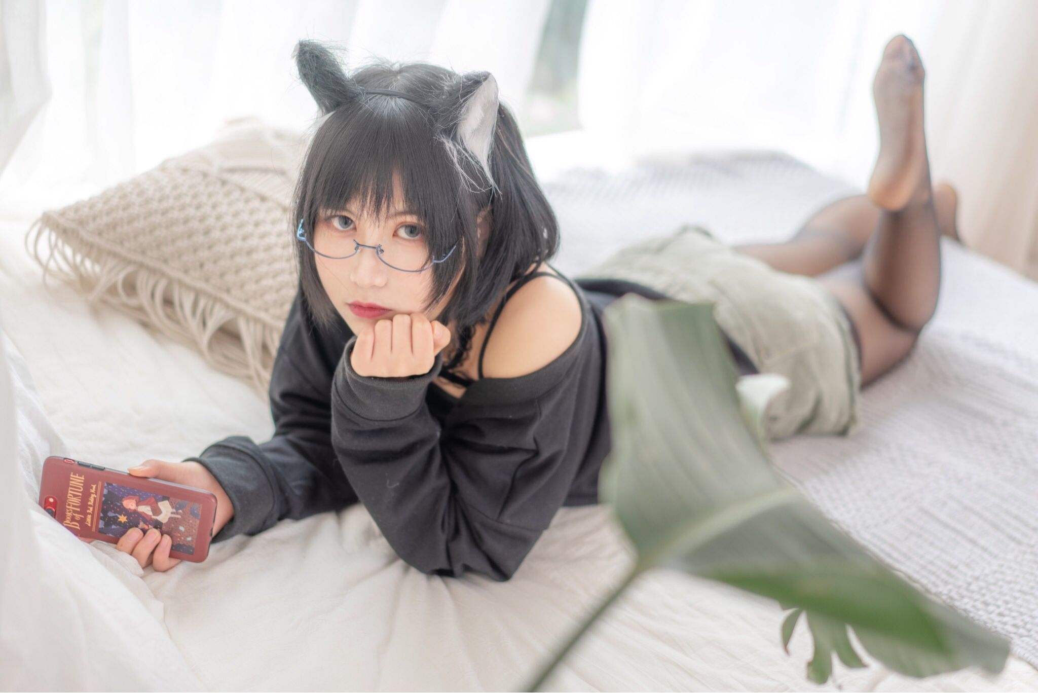 COSER美女逐月su 日常猫娘 [27P] - 秀人网免费无水印在线套图写真