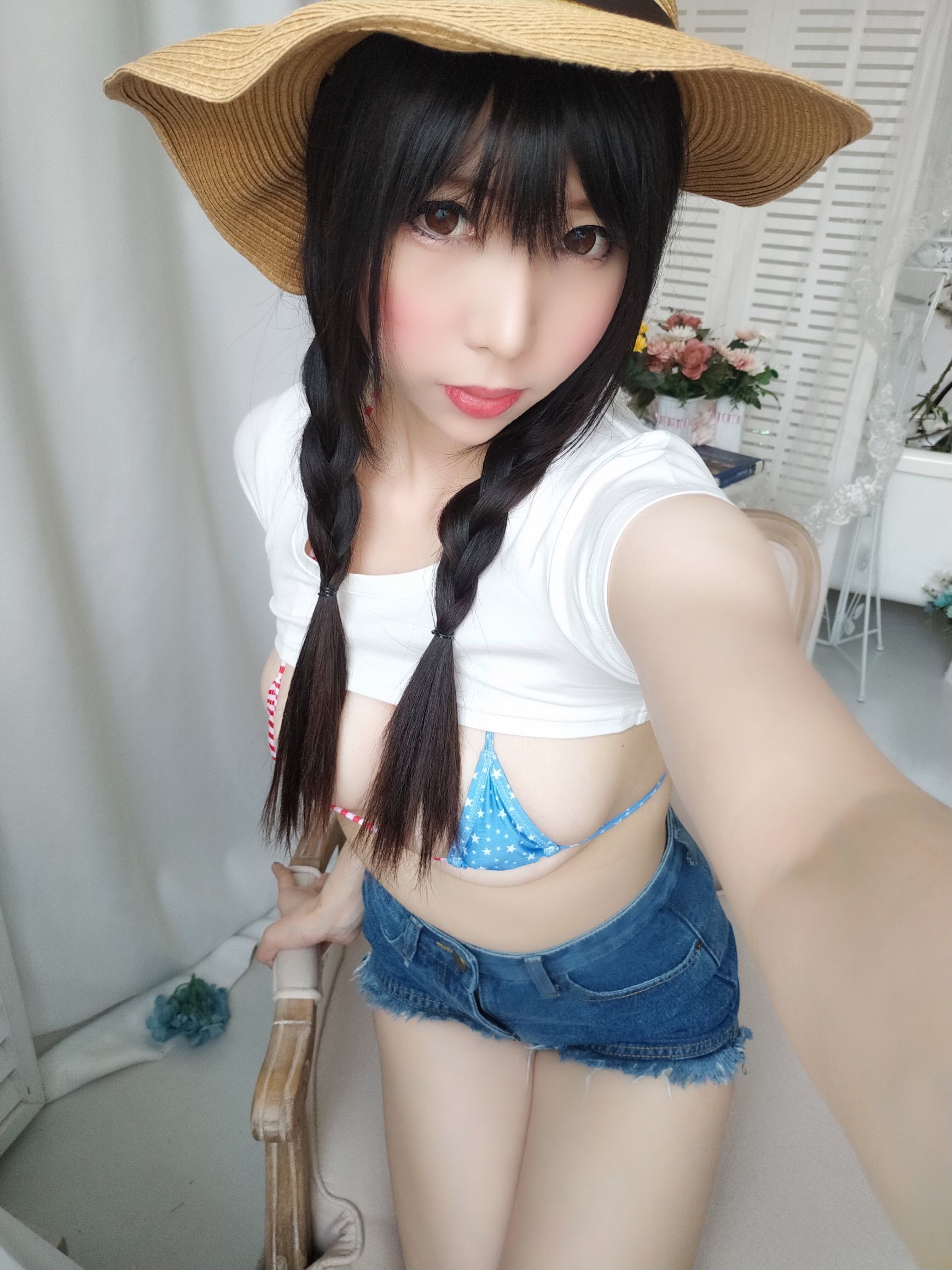 二次元巨乳美女鹿野希 牛仔女郎 [84P] - 秀人网免费无水印在线套图写真