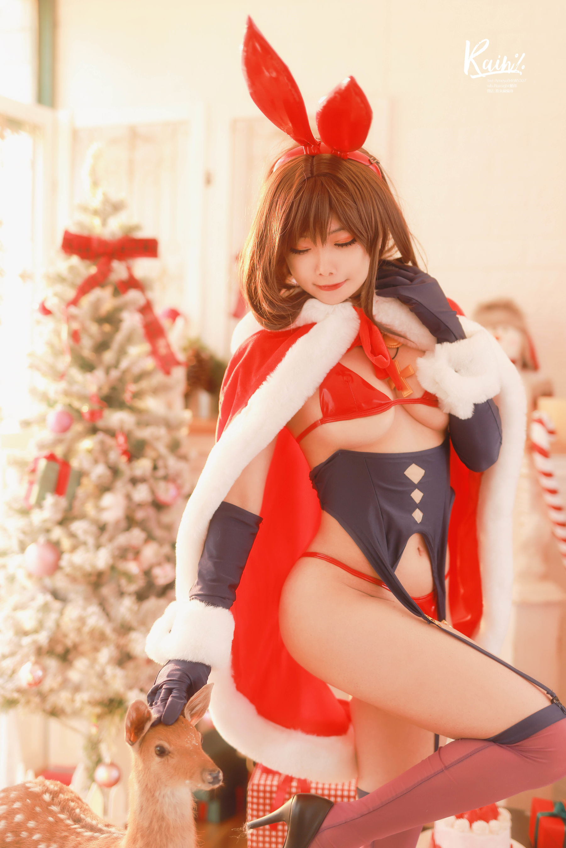 动漫博主Rainight魈雨 – 圣诞兔 [35P] - 秀人网免费无水印在线套图写真