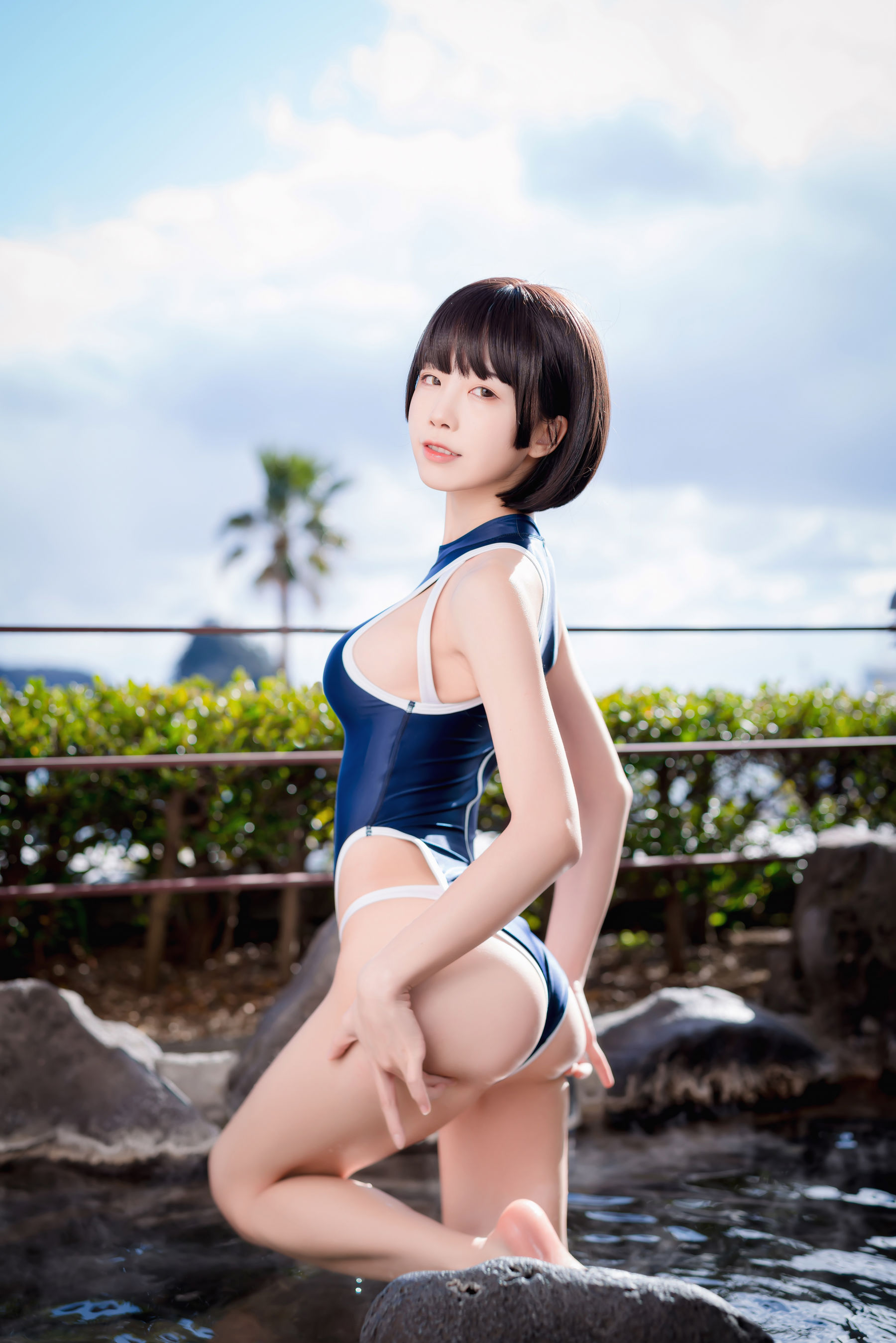 动漫博主水淼aqua – 竞泳水着 [40P] - 秀人网免费无水印在线套图写真