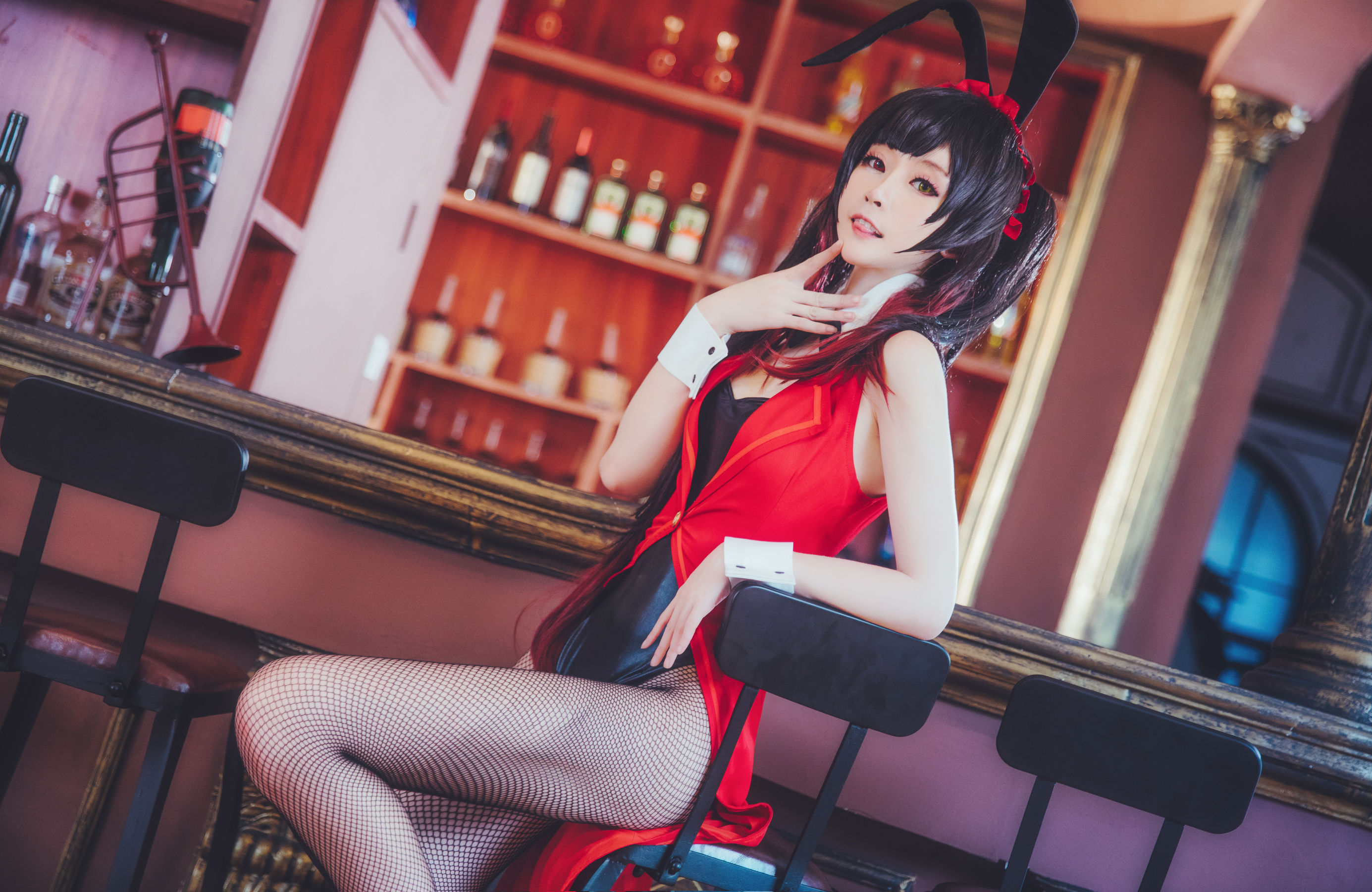 萌宠博主yui金鱼 狂三兔女郎 [9P] - 秀人网免费无水印在线套图写真