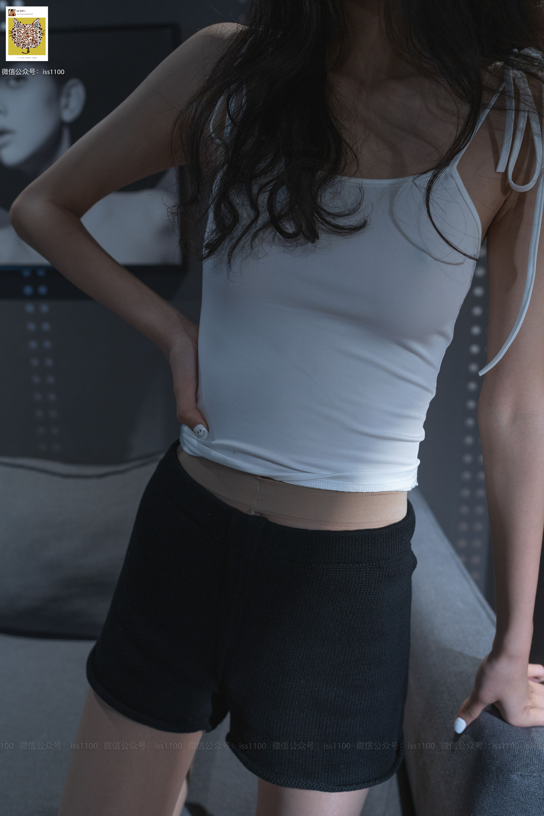 [ISS系列] 酱酱 白色吊带 [118P] - 秀人网免费无水印在线套图写真