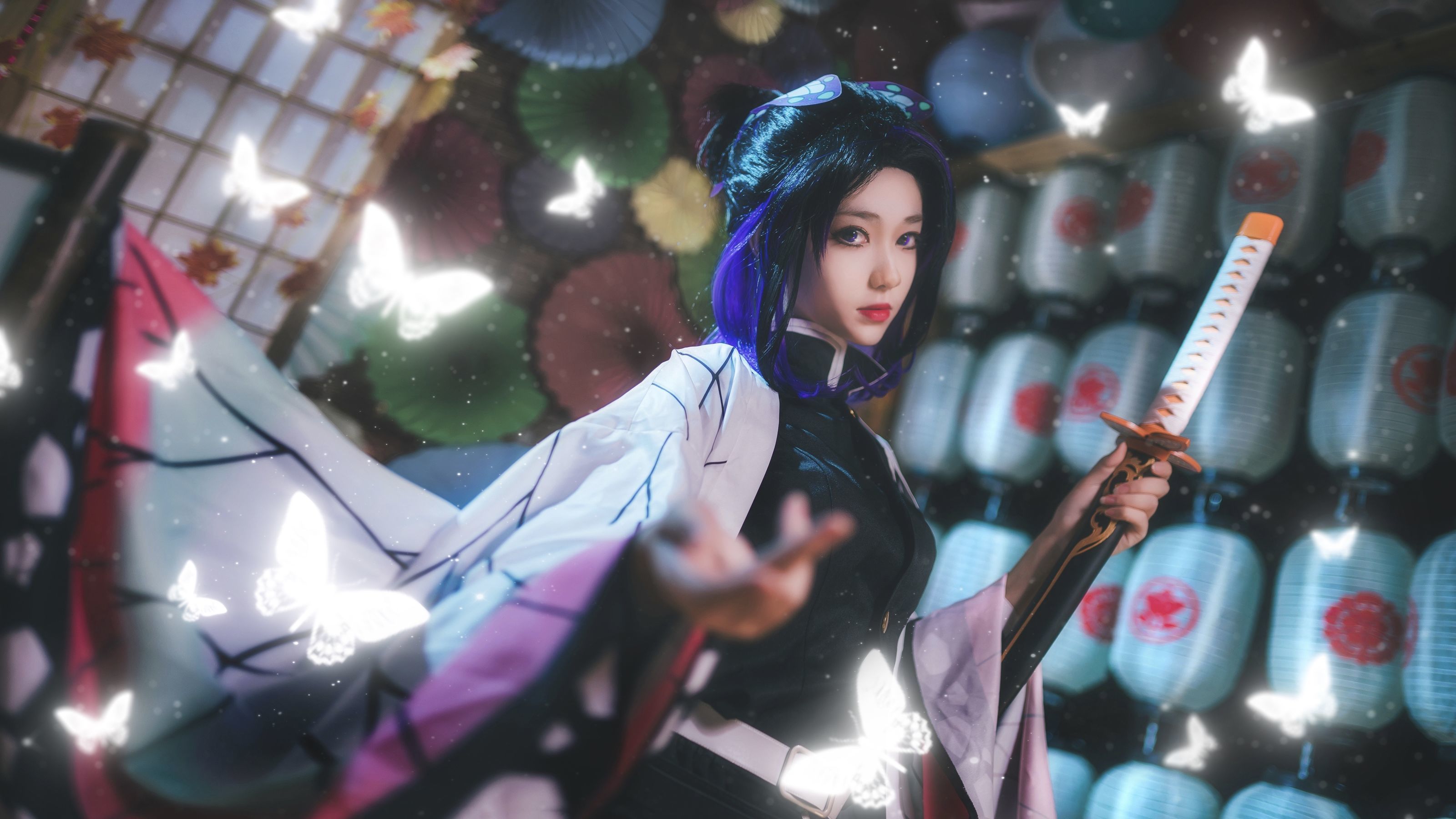 动漫博主南桃Momoko – 蝴蝶忍队服 [14P] - 秀人网免费无水印在线套图写真