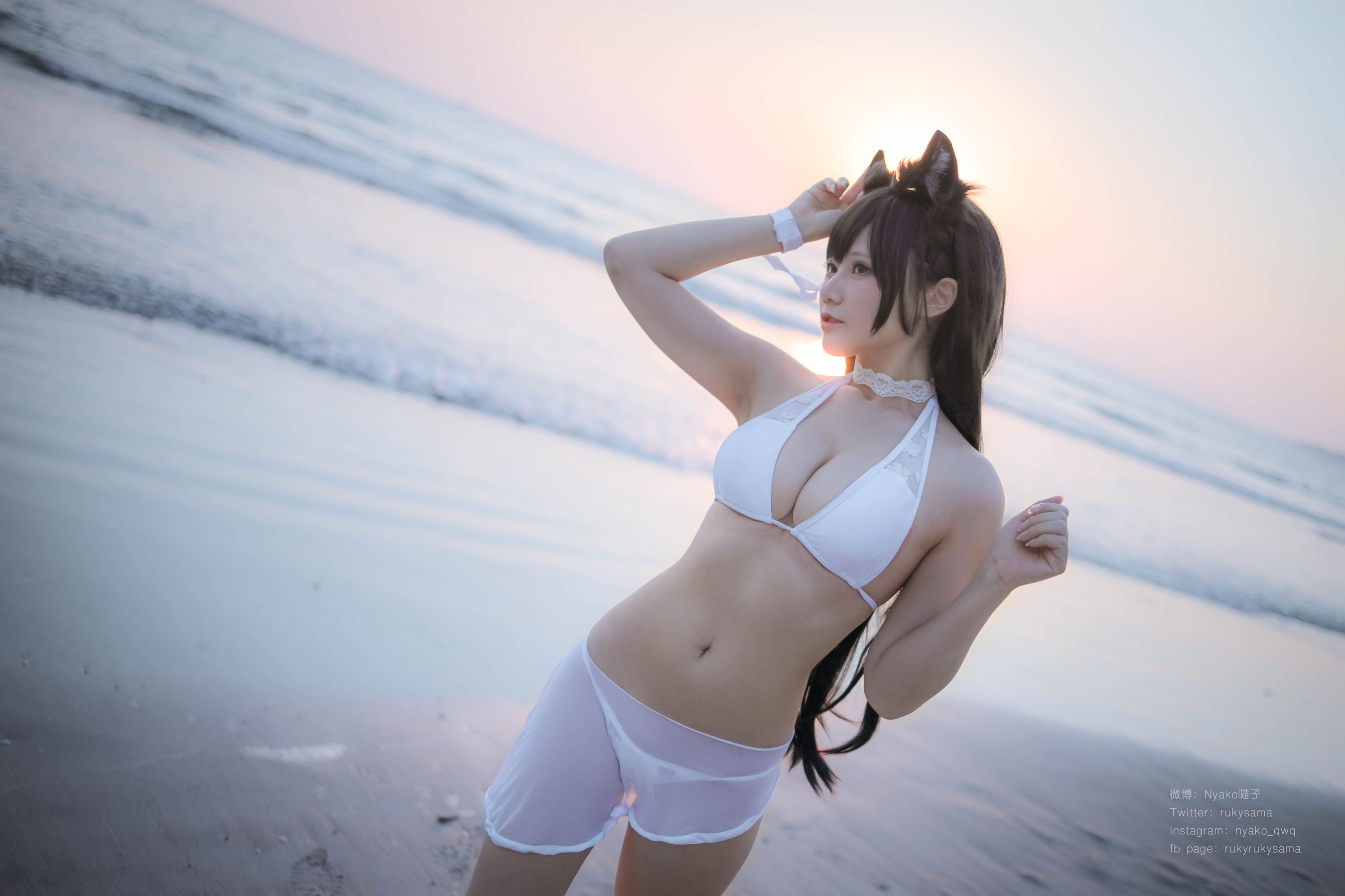 萌妹子Nyako喵子 爱宕泳装 [25P] - 秀人网免费无水印在线套图写真