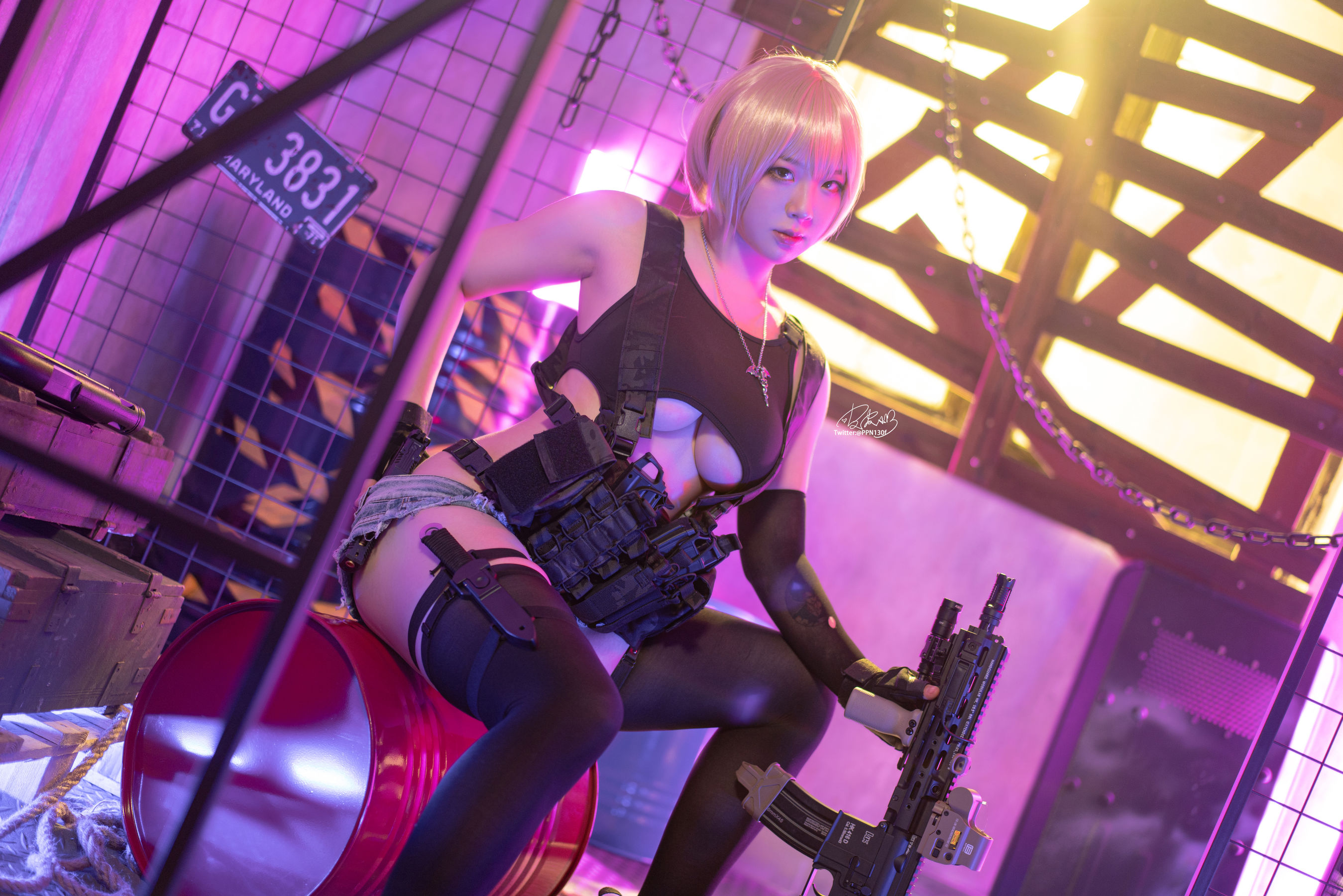 皮皮奶可可爱了啦 – 战术背心 [50P] - 秀人网免费无水印在线套图写真