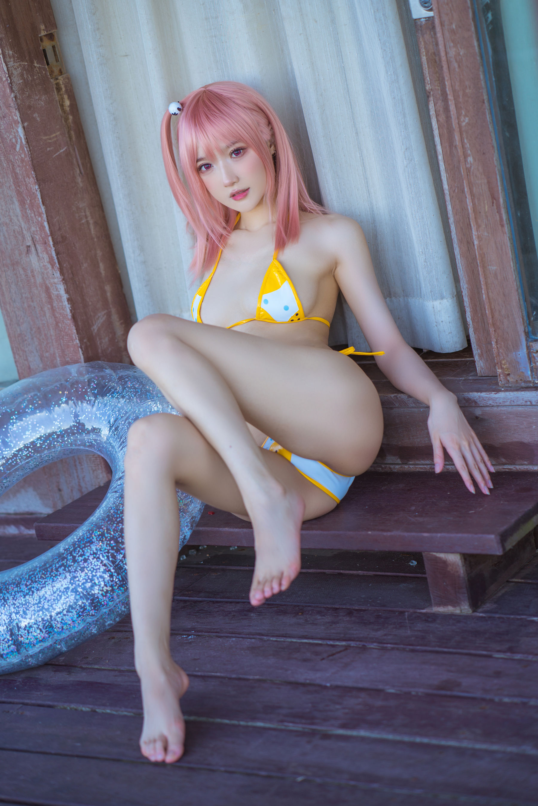 动漫博主阿包也是兔娘 – 生或死联动 碧蓝航线 穗香泳装 [30P] - 秀人网免费无水印在线套图写真