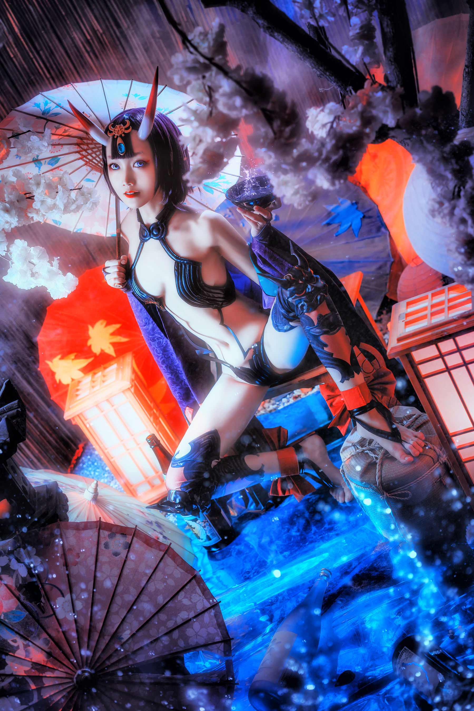 COS少女星野咪兔 – 酒吞童子 [34P] - 秀人网免费无水印在线套图写真