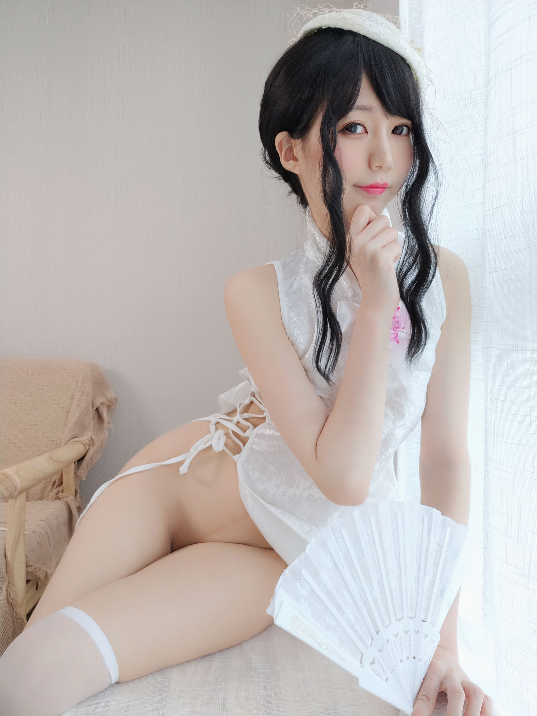 NAGISA魔物喵[fantia] – 純白のチャイナドレス [30P] - 秀人网免费无水印在线套图写真