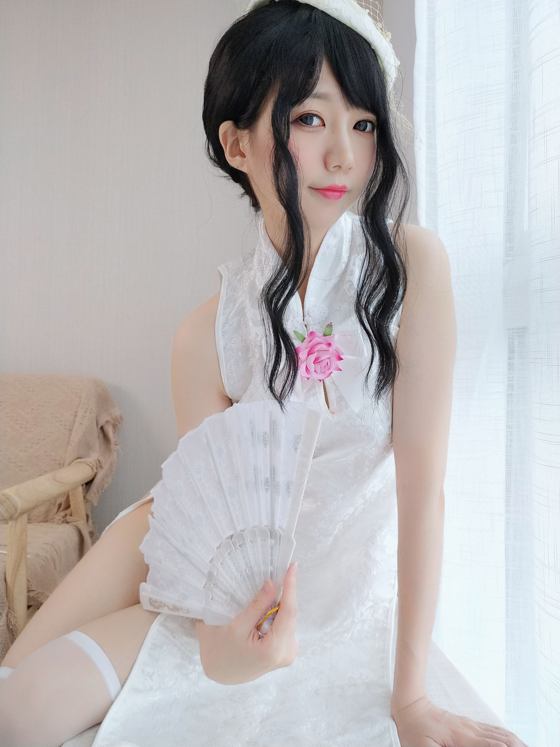 NAGISA魔物喵[fantia] – 純白のチャイナドレス [30P] - 秀人网免费无水印在线套图写真