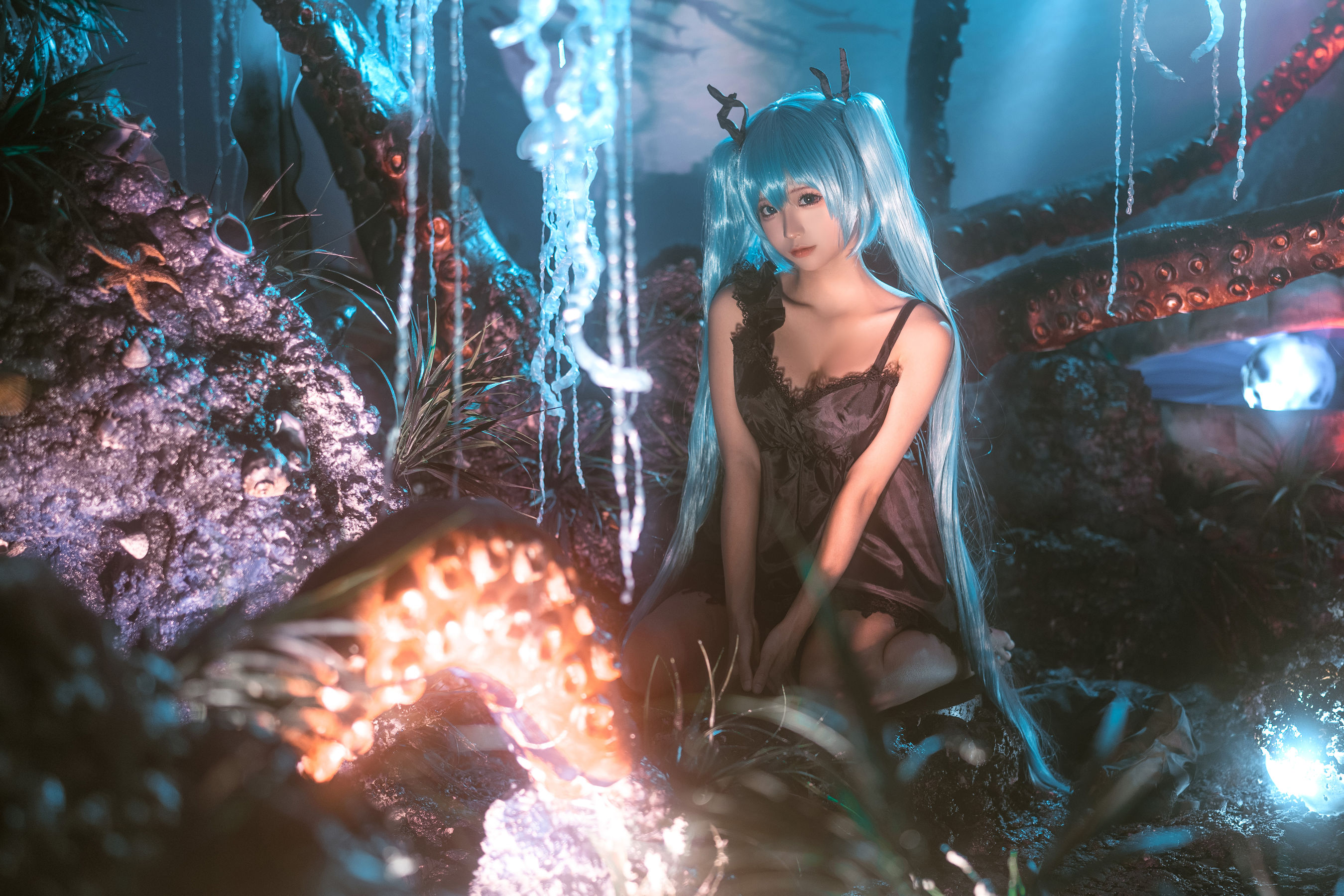 动漫博主蠢沫沫 – 深海少女 [44P] - 秀人网免费无水印在线套图写真