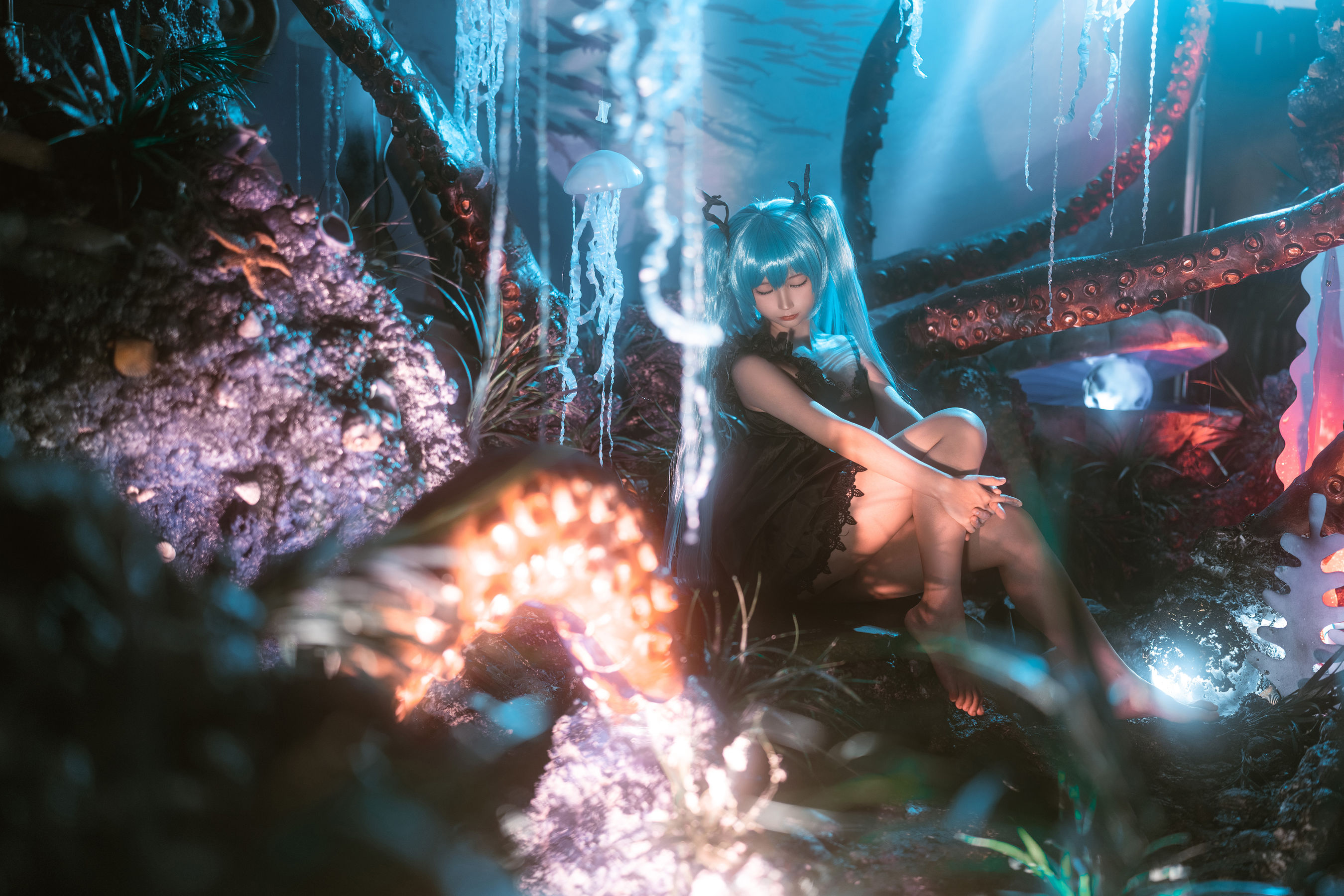 动漫博主蠢沫沫 – 深海少女 [44P] - 秀人网免费无水印在线套图写真