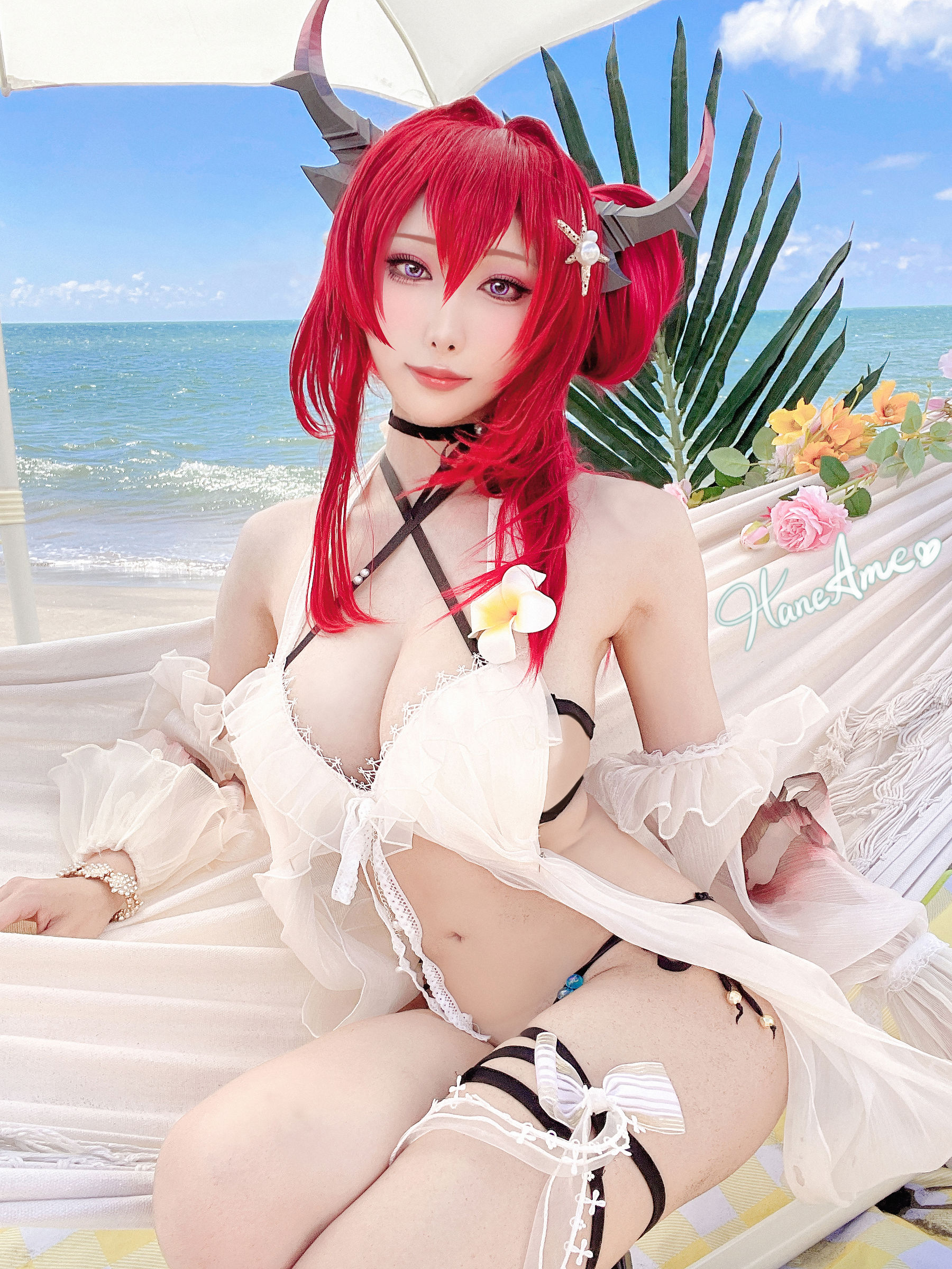 Hane Ame 雨波 – Arknights Surtr 泳裝 [38P] - 秀人网免费无水印在线套图写真