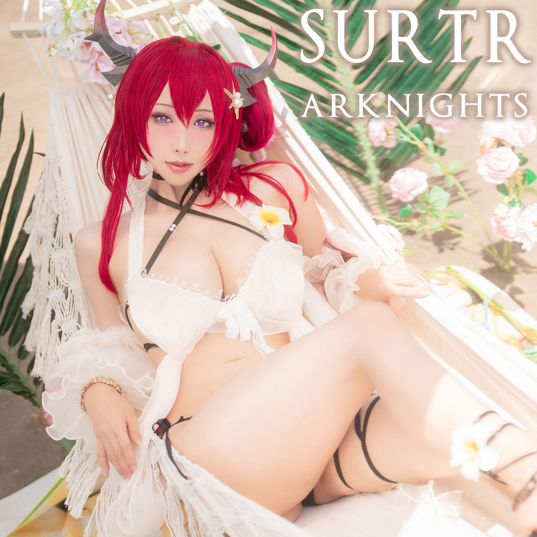 Hane Ame 雨波 – Arknights Surtr 泳裝 [38P] - 秀人网免费无水印在线套图写真