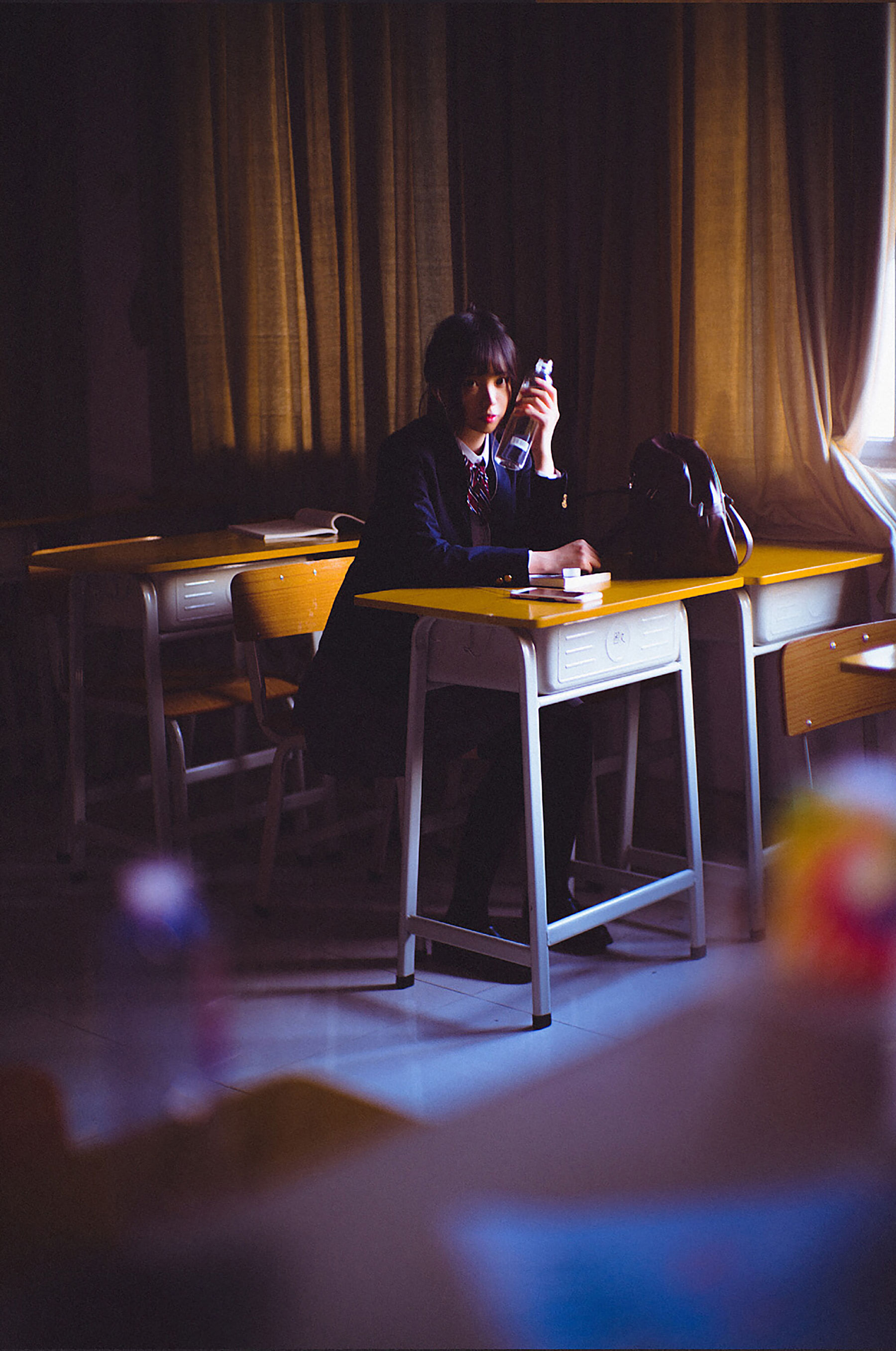 萌系小野妹子w 冬装JK [17P] - 秀人网免费无水印在线套图写真