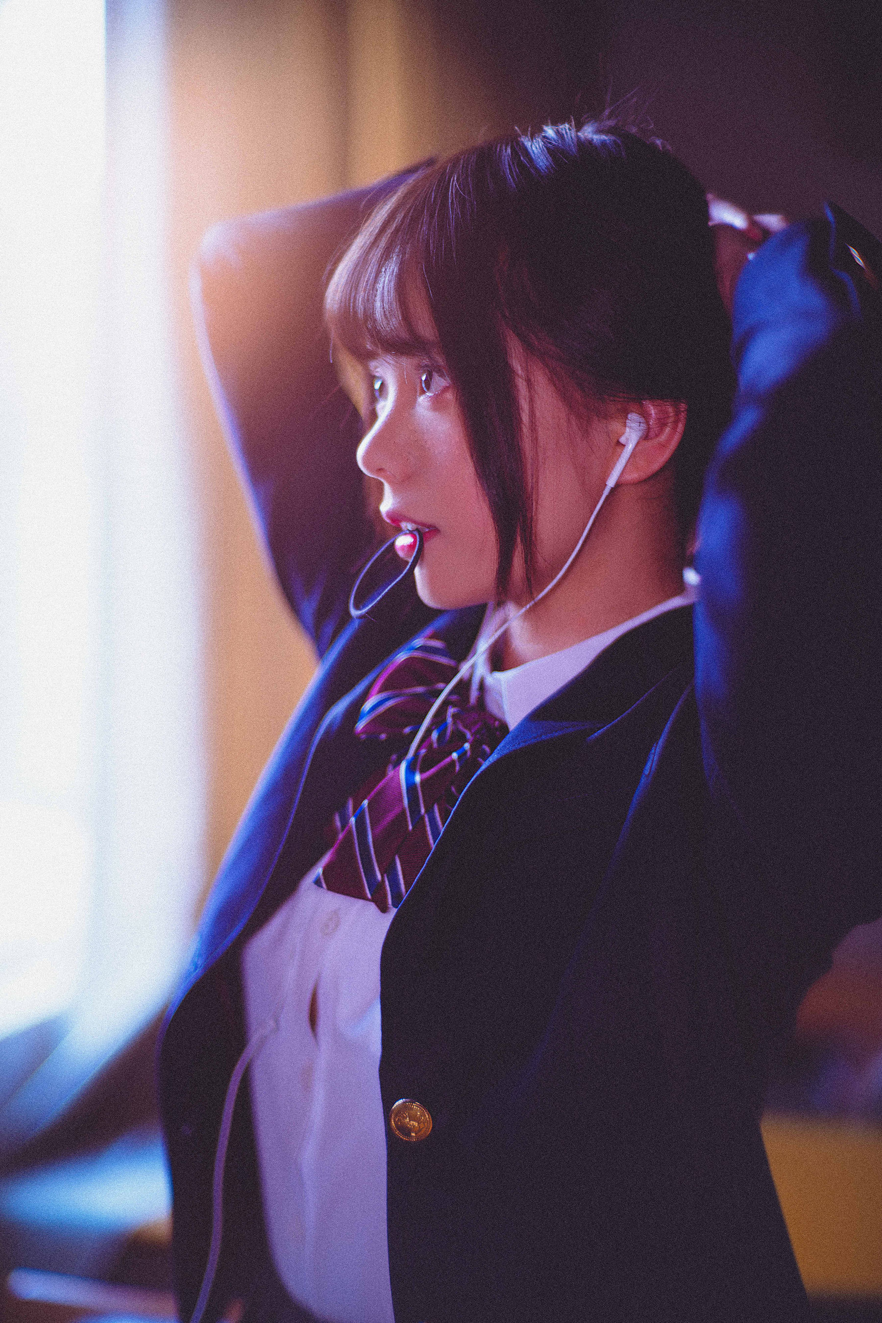 萌系小野妹子w 冬装JK [17P] - 秀人网免费无水印在线套图写真