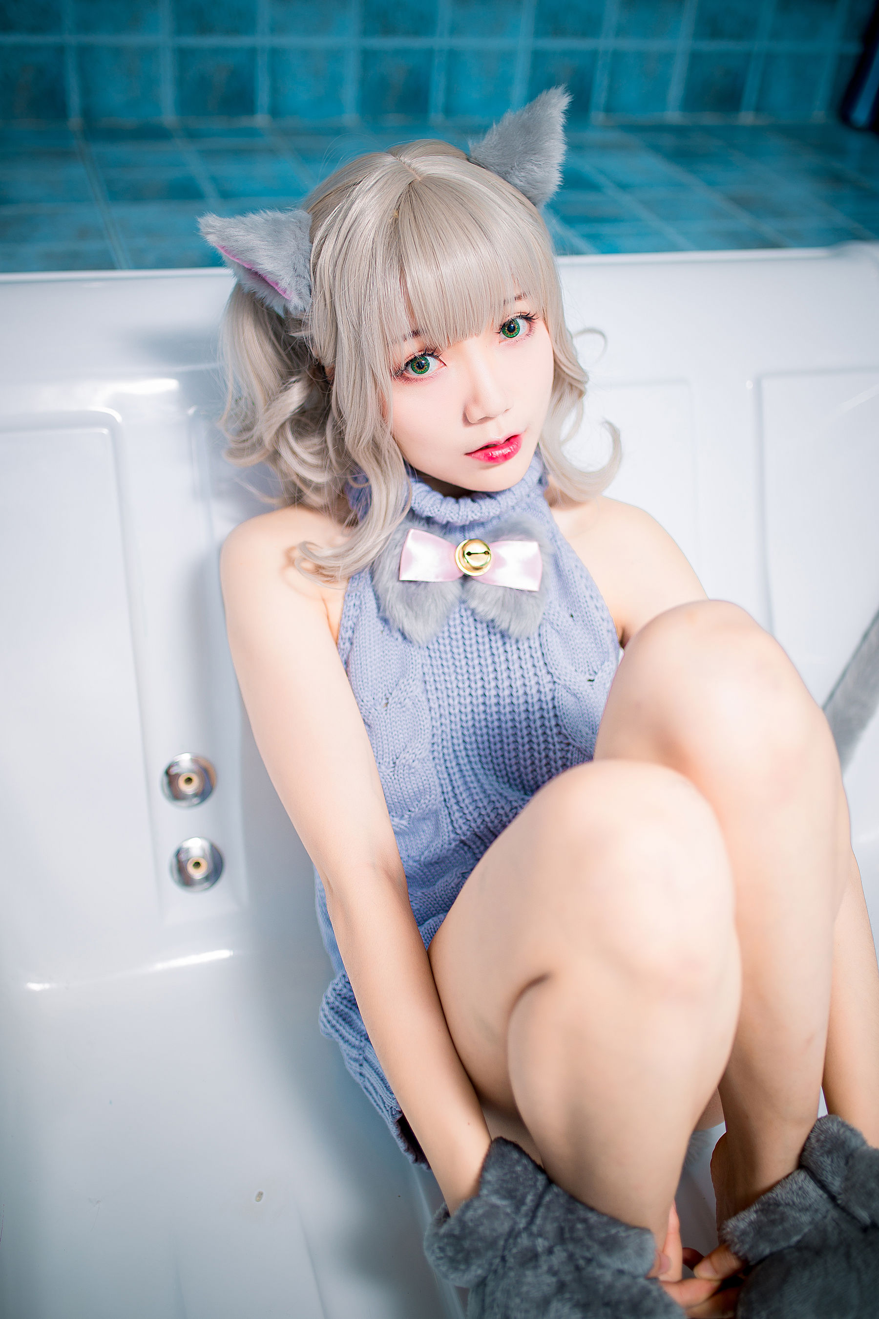 萝莉福利真央Mao – 露背毛衣 [50P] - 秀人网免费无水印在线套图写真