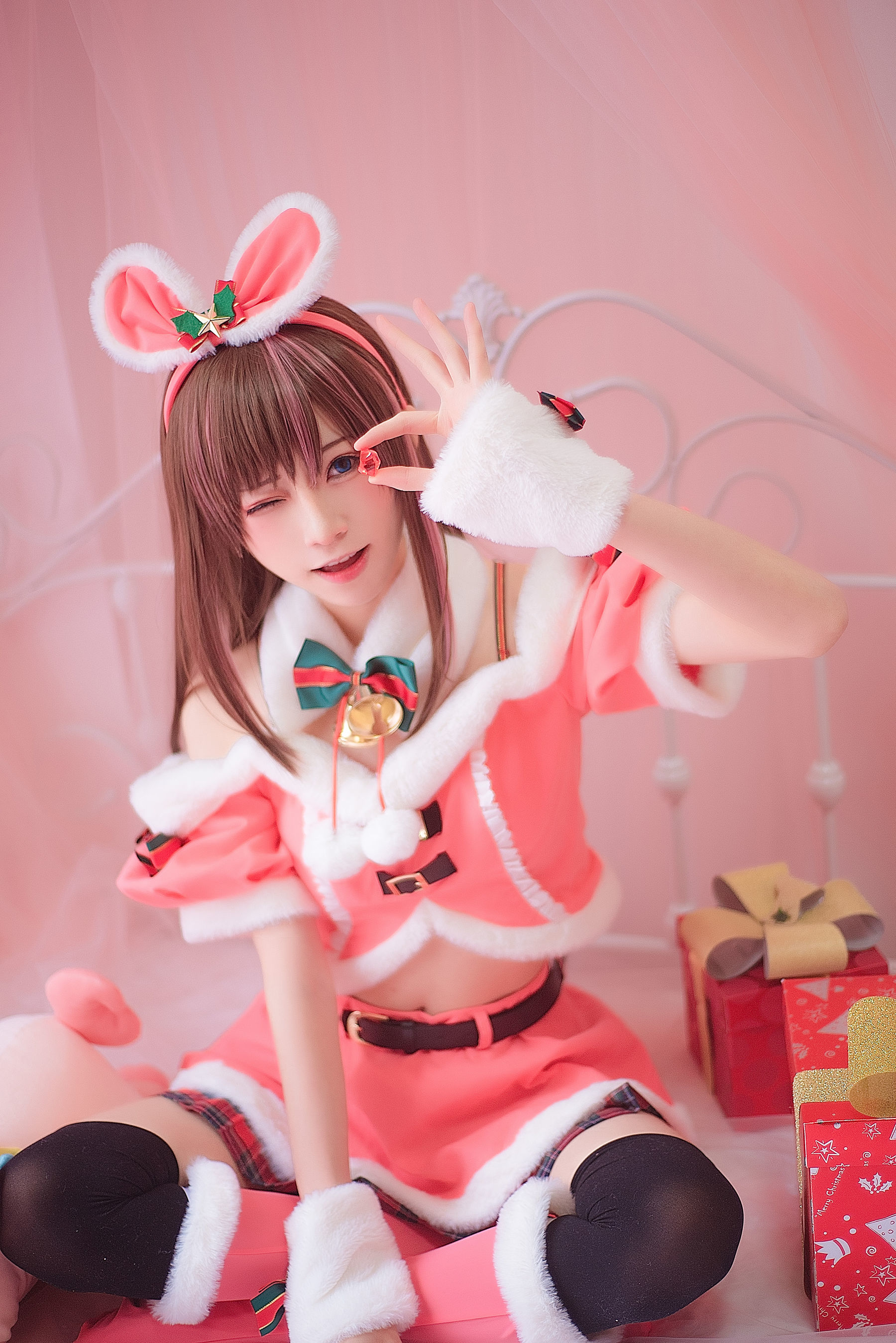 动漫博主Kitaro_绮太郎 圣诞节2 [20P] - 秀人网免费无水印在线套图写真