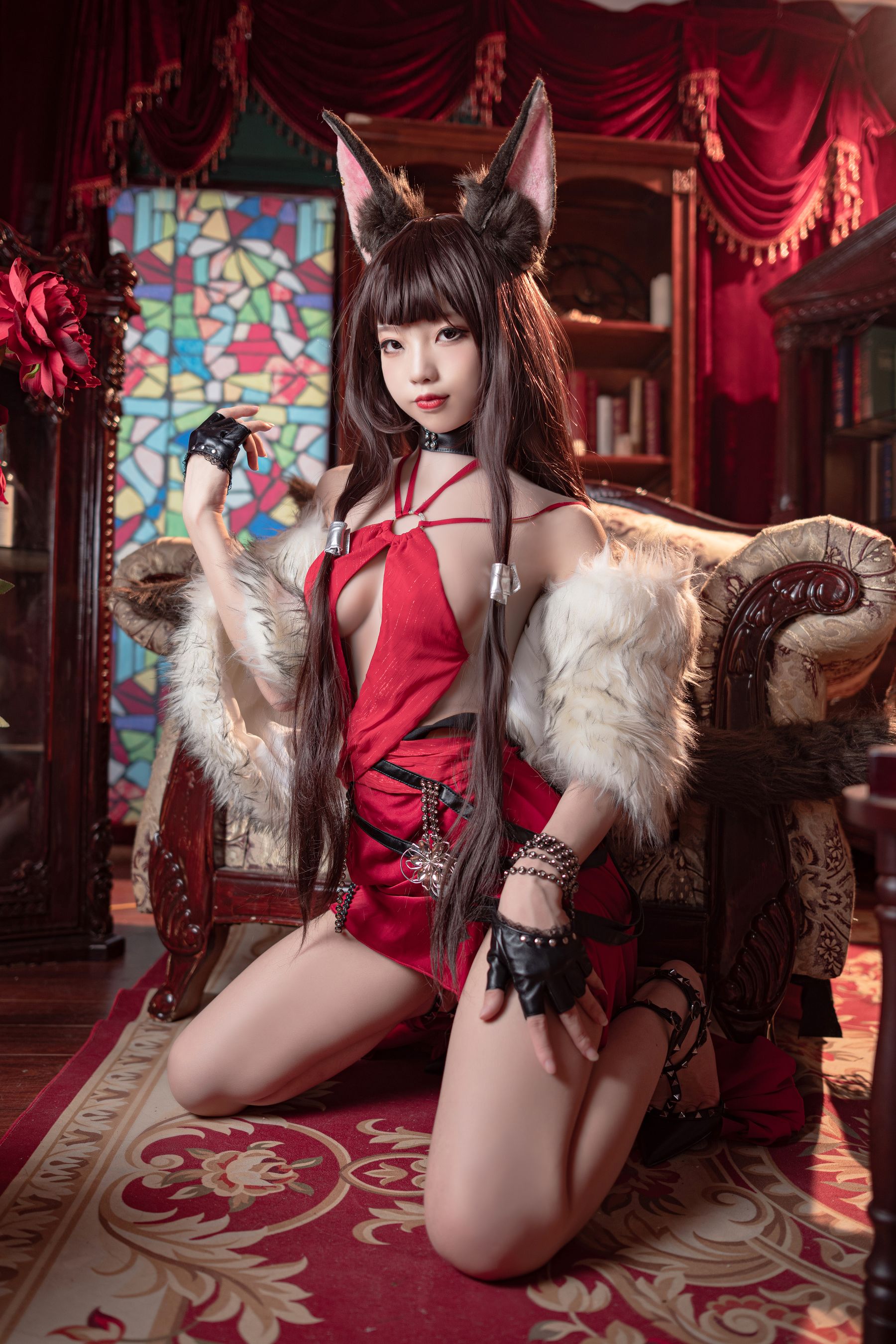 狐玖玖 – 碧蓝航线 赤城 [17P] - 秀人网免费无水印在线套图写真