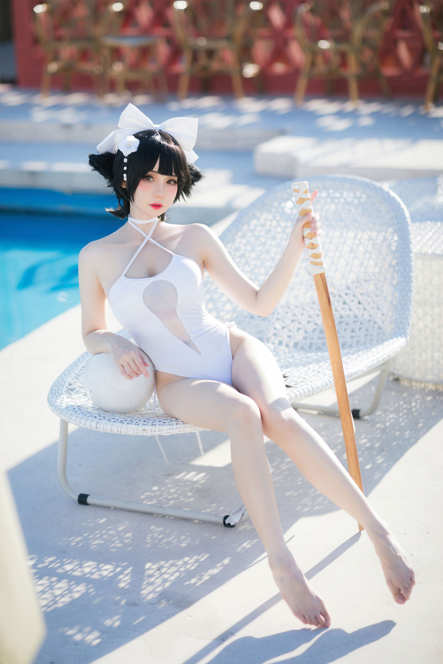 焖焖碳 – 高雄泳装 [24P] - 秀人网免费无水印在线套图写真