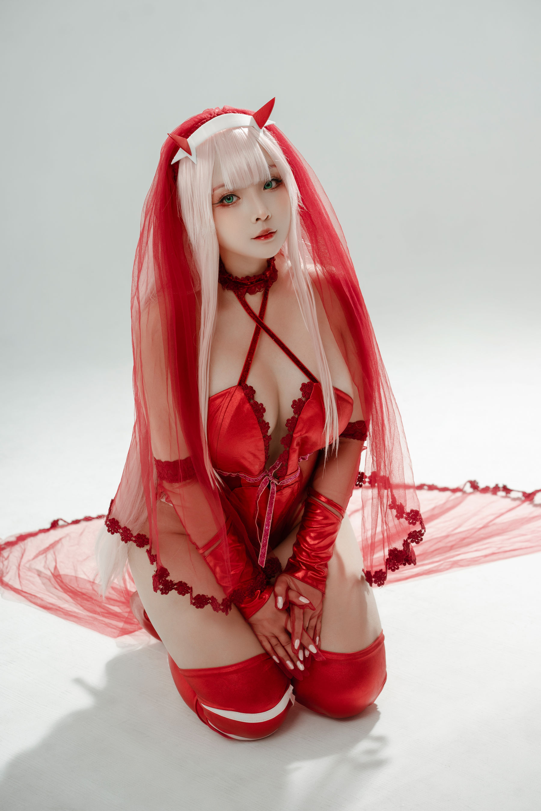 Sayo Momo – Zero Two Wedding Dress [21P] - 秀人网免费无水印在线套图写真