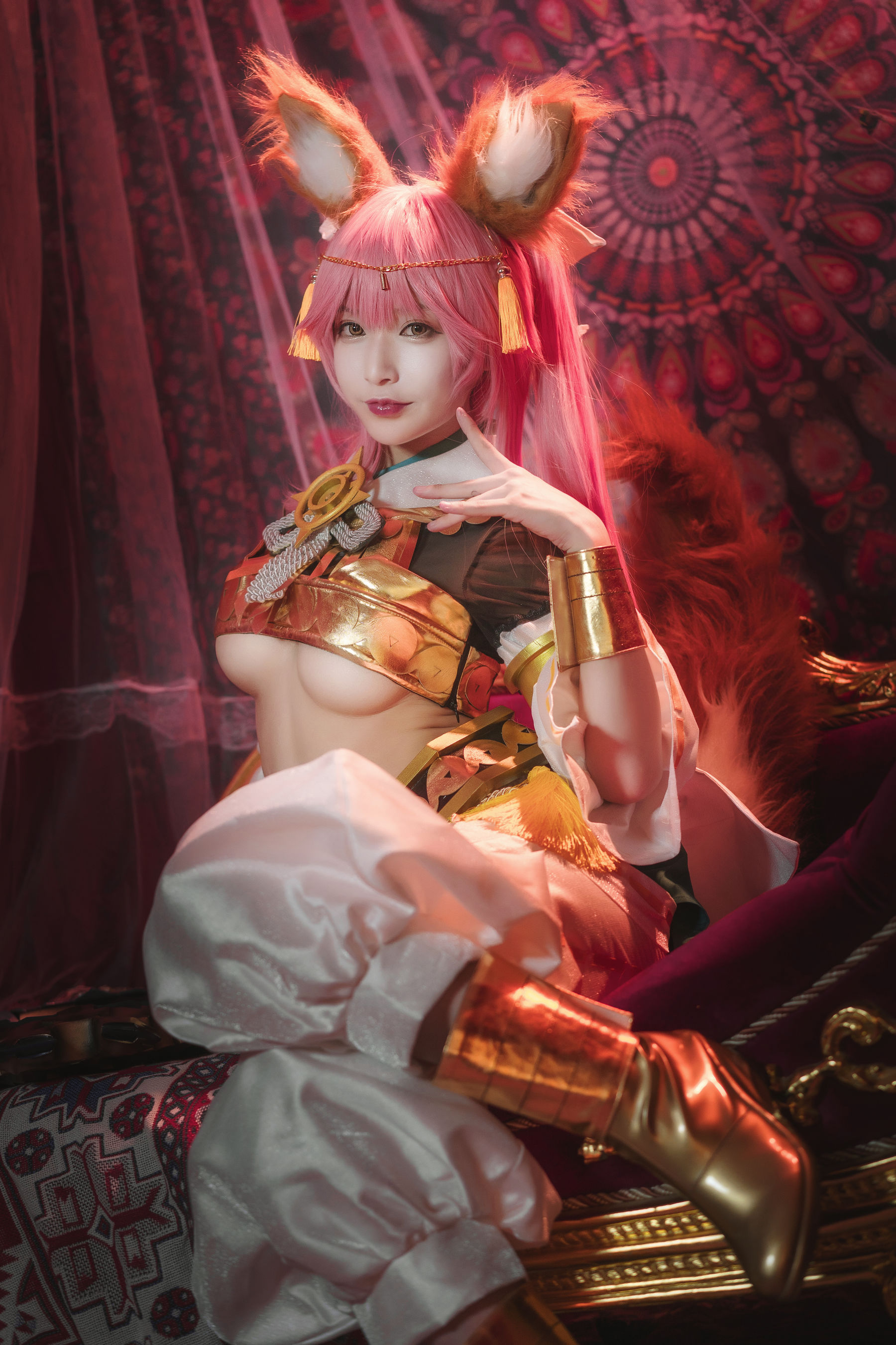 [Cosplay写真] 动漫博主铁板烧鬼舞w – 玉藻前 神话 [20P] - 秀人网免费无水印在线套图写真