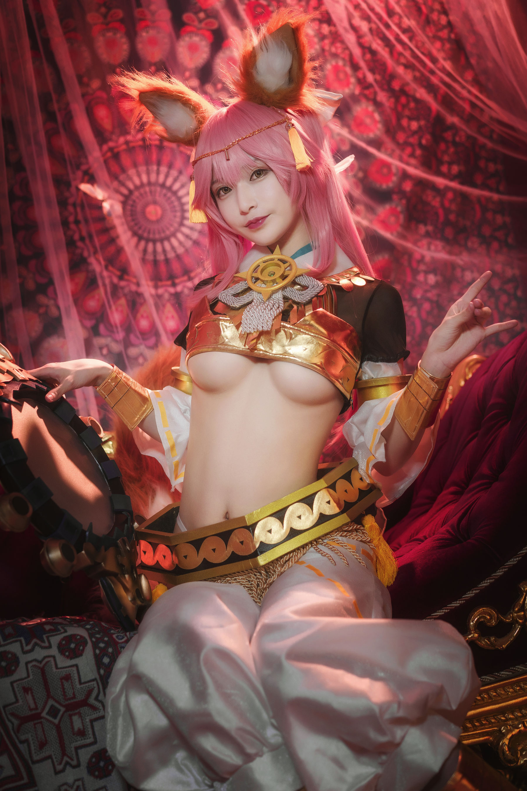 [Cosplay写真] 动漫博主铁板烧鬼舞w – 玉藻前 神话 [20P] - 秀人网免费无水印在线套图写真