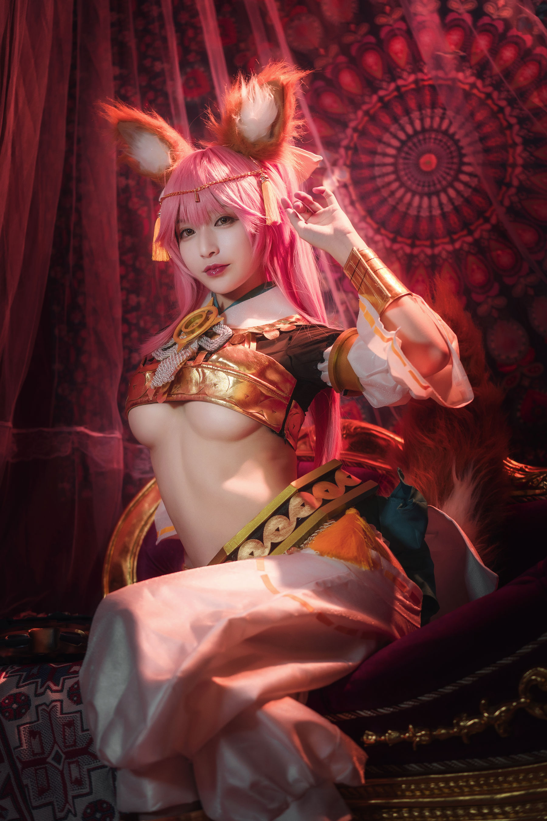 [Cosplay写真] 动漫博主铁板烧鬼舞w – 玉藻前 神话 [20P] - 秀人网免费无水印在线套图写真