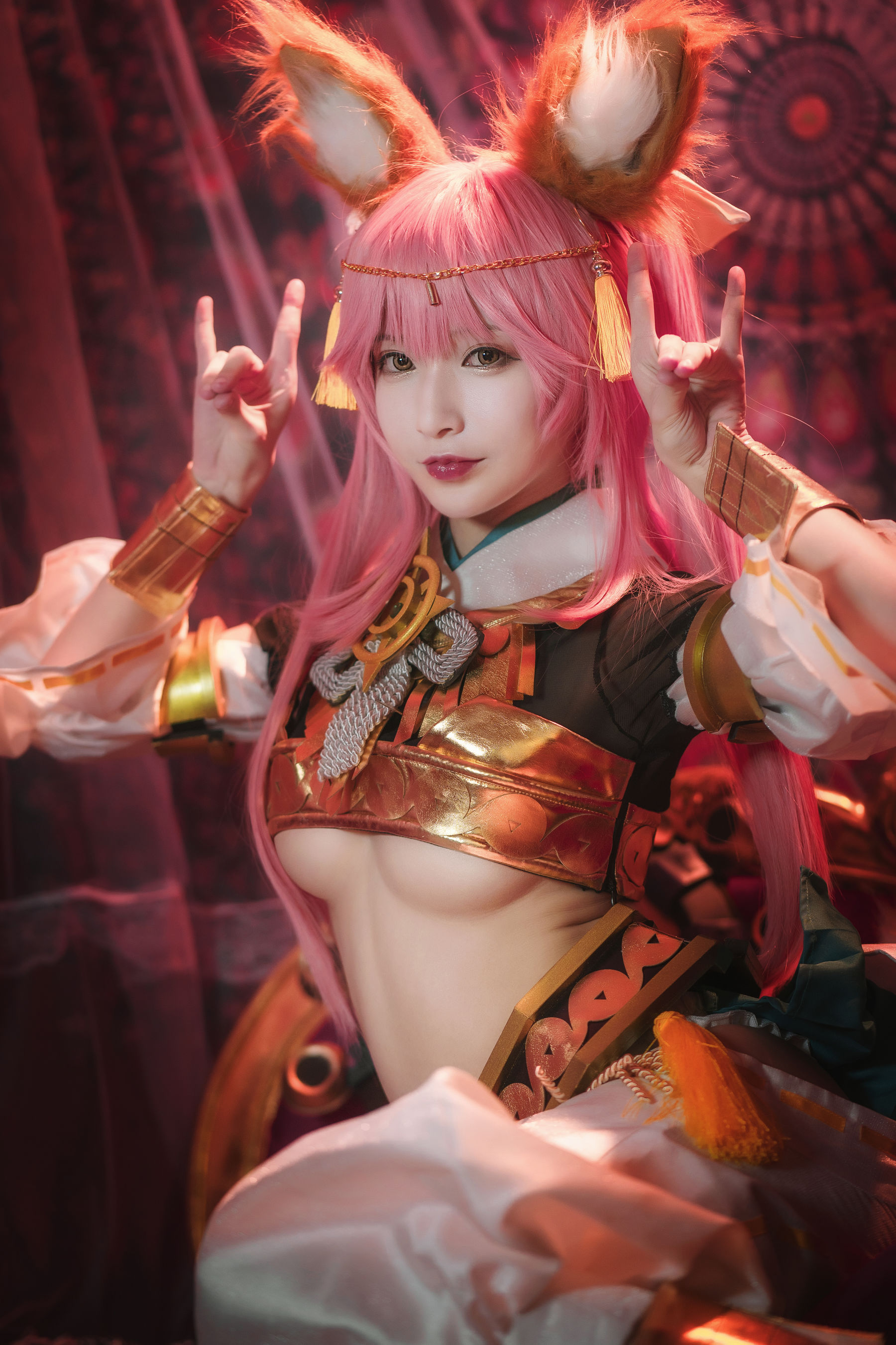 [Cosplay写真] 动漫博主铁板烧鬼舞w – 玉藻前 神话 [20P] - 秀人网免费无水印在线套图写真