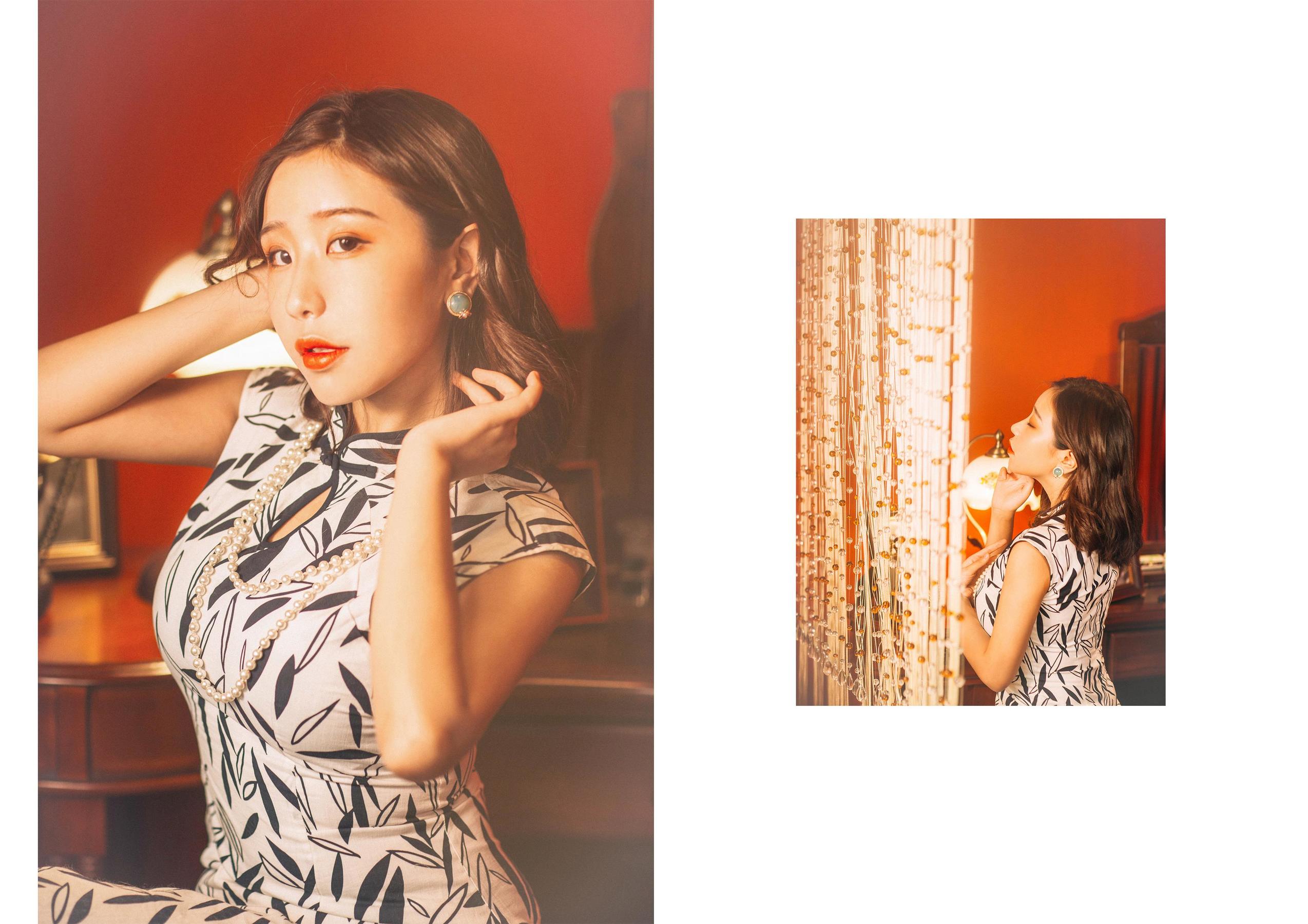 动漫博主穆零Mu0 – 旗袍 [20P] - 秀人网免费无水印在线套图写真