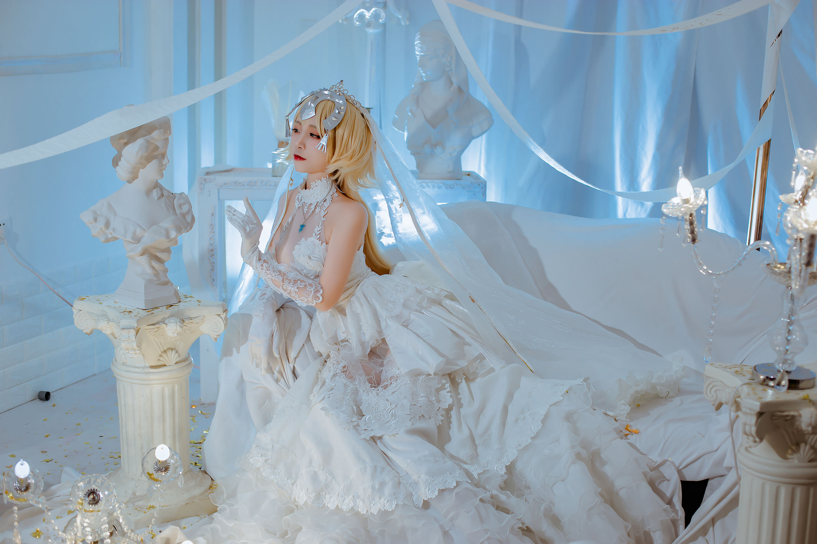 人气Coser二佐Nisa – fate贞德花嫁 [12P] - 秀人网免费无水印在线套图写真