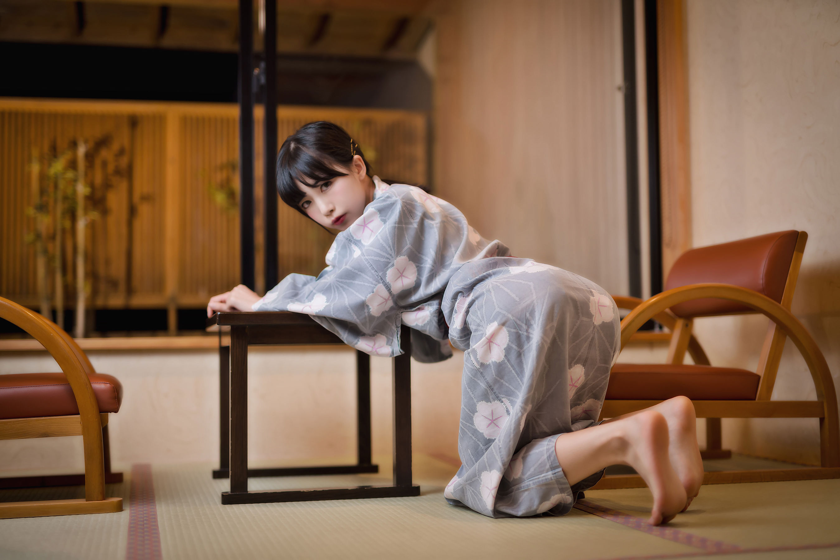 [Cosplay写真] 动漫博主水淼aqua – 浴衣 [20P] - 秀人网免费无水印在线套图写真